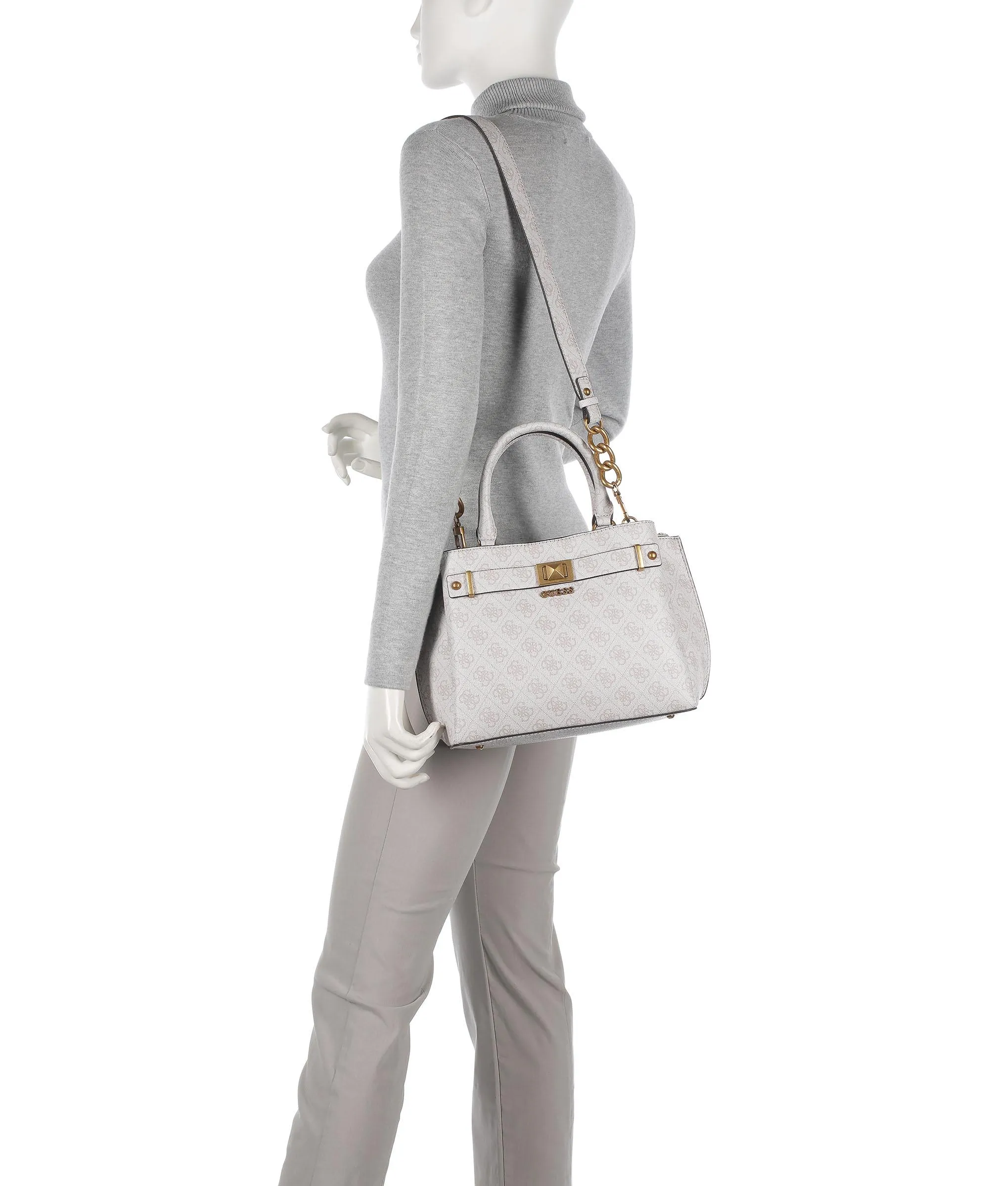 Guess Aieta Borsa a mano pelle sintetica bianco  