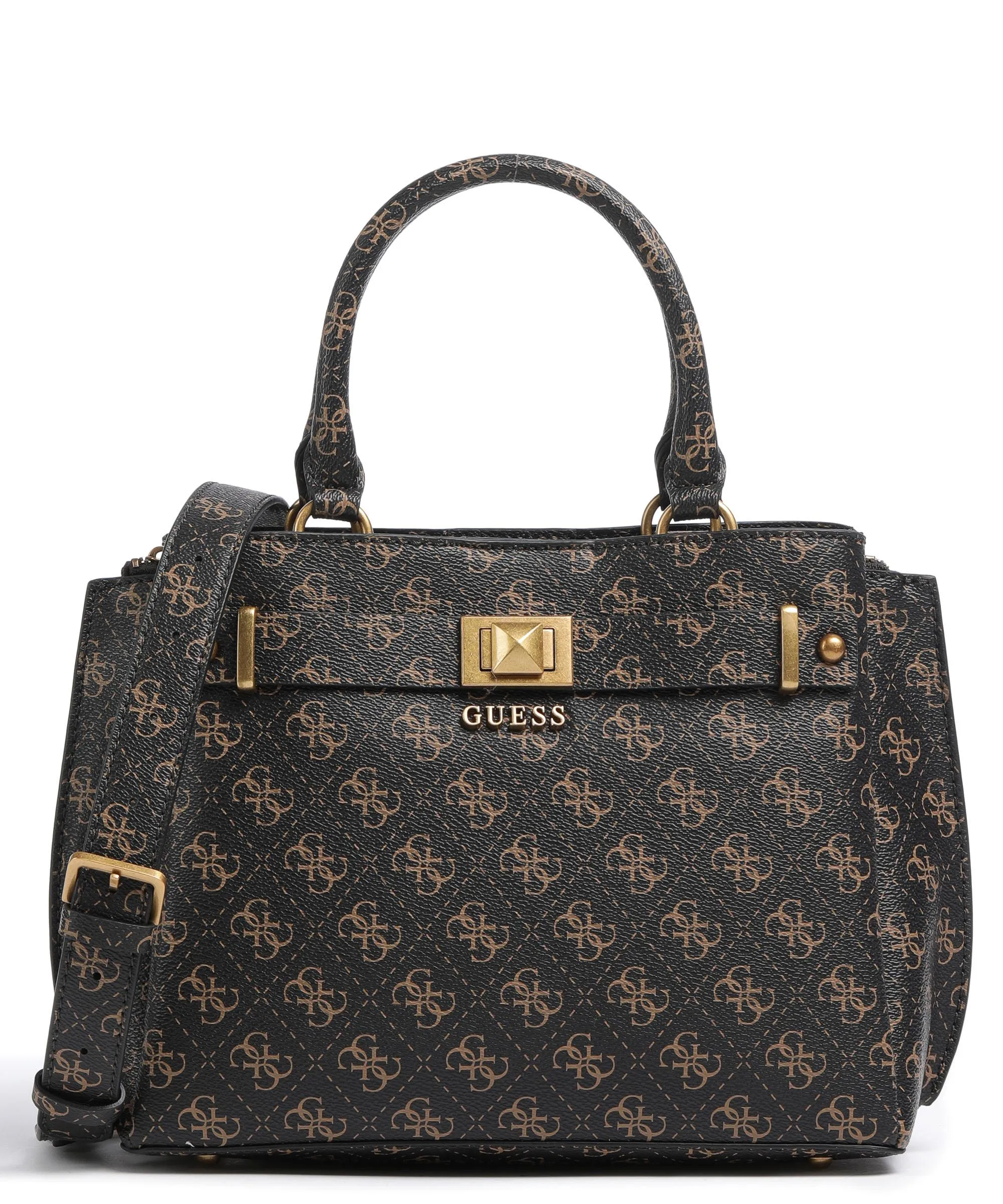  Guess Aieta Borsa a mano pelle sintetica marrone scuro  