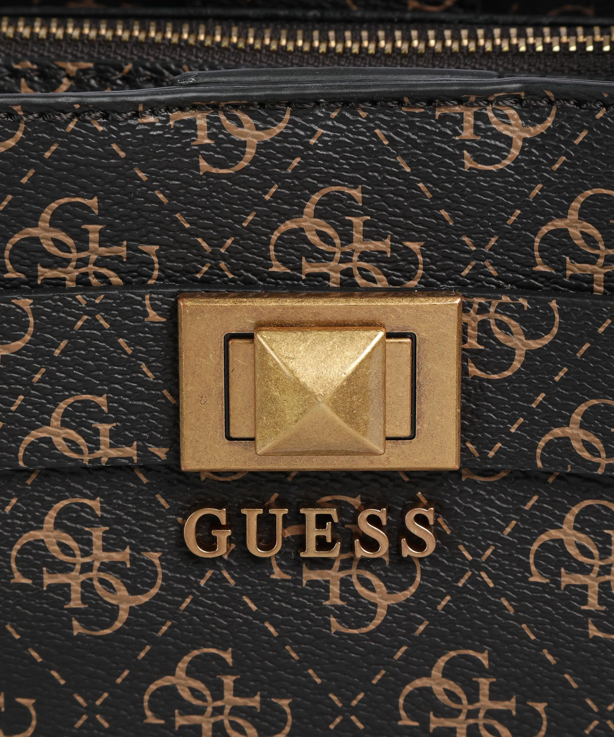  Guess Aieta Borsa a mano pelle sintetica marrone scuro  