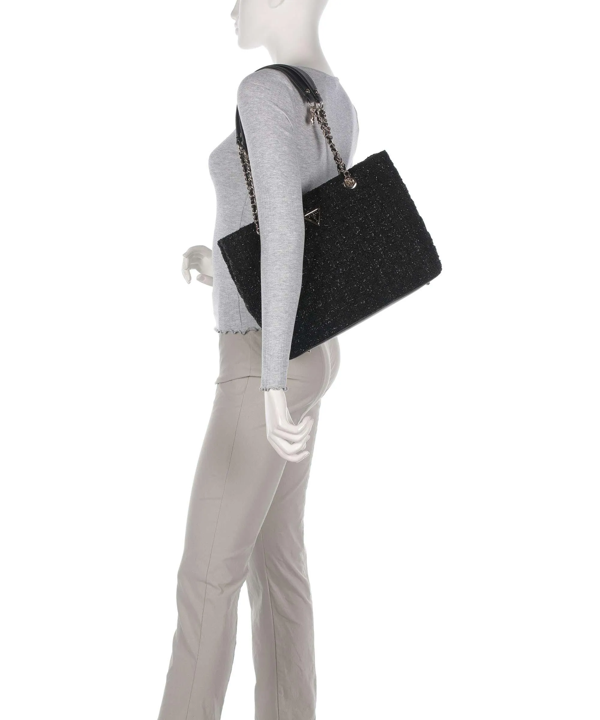  Guess Giully Borsa shopper poliestere nero  