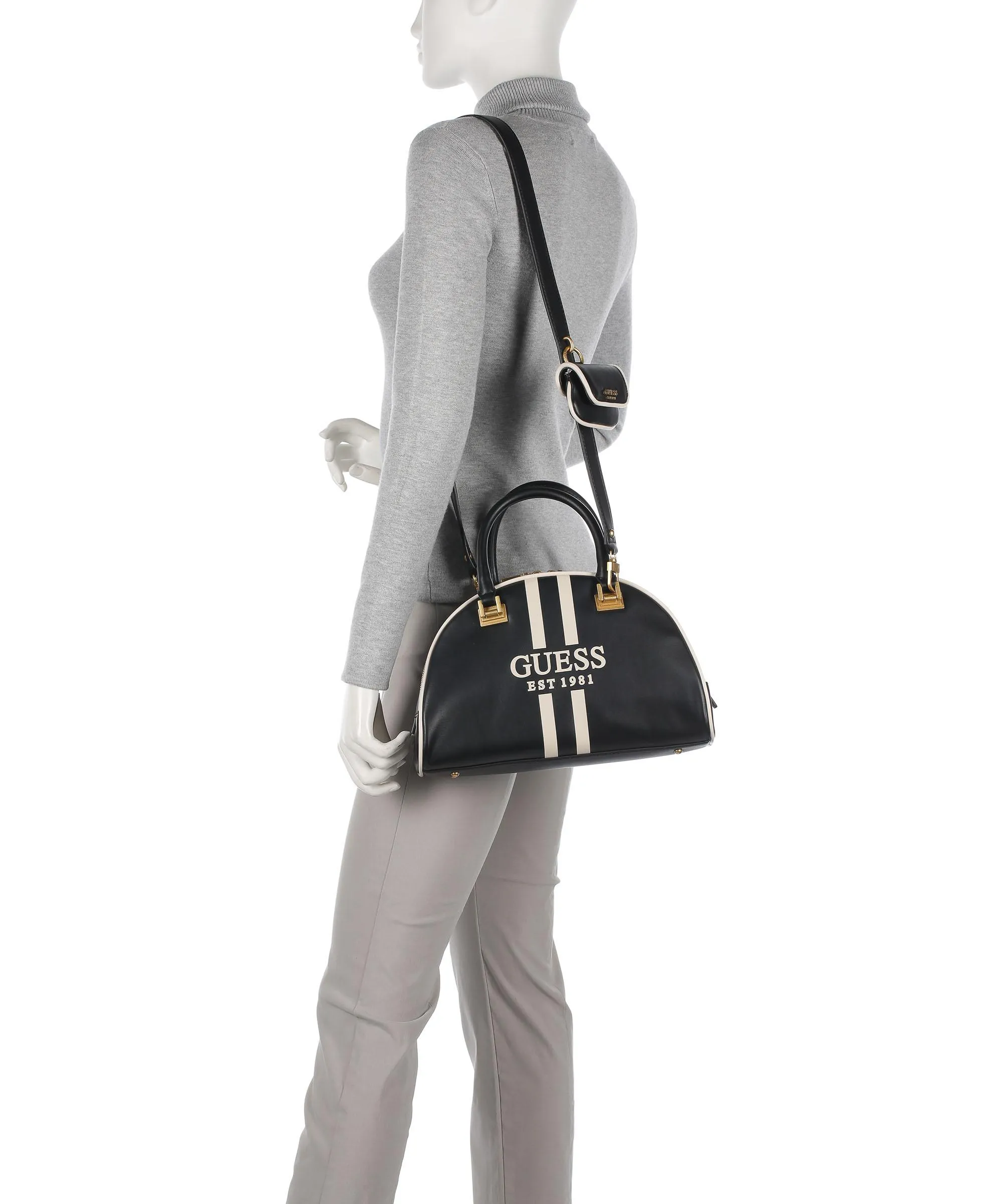  Guess Mildred Borsa a mano pelle sintetica nero  