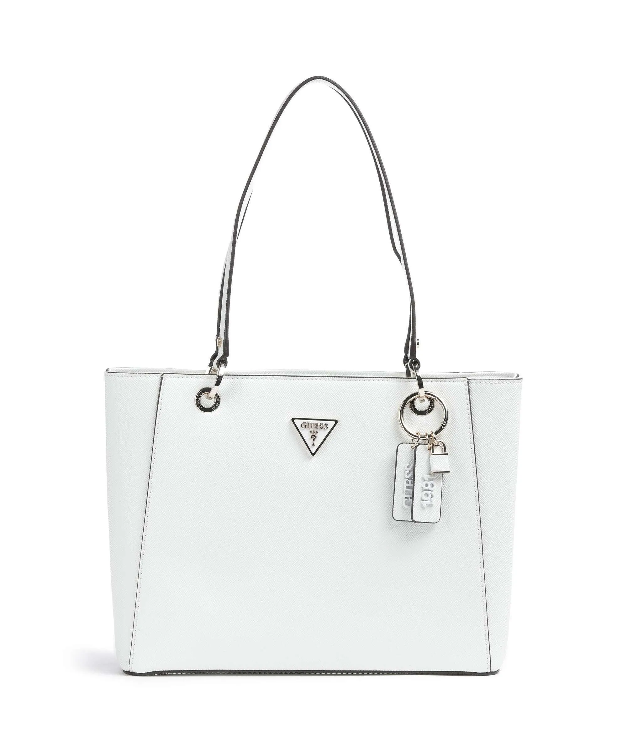  Guess Noelle Borsa shopper pelle sintetica bianco  