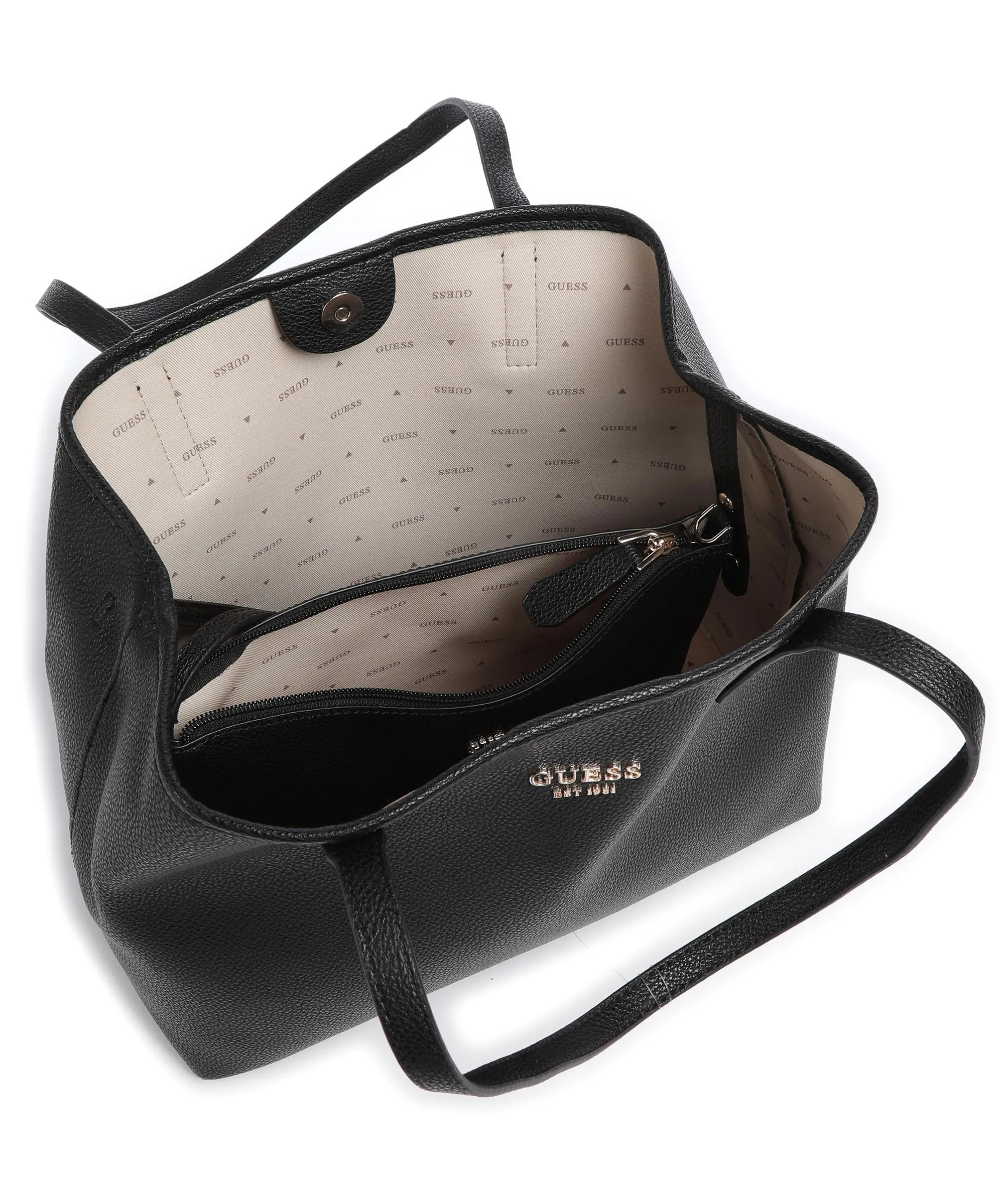  Guess Vikky Borsa shopper pelle sintetica nero  