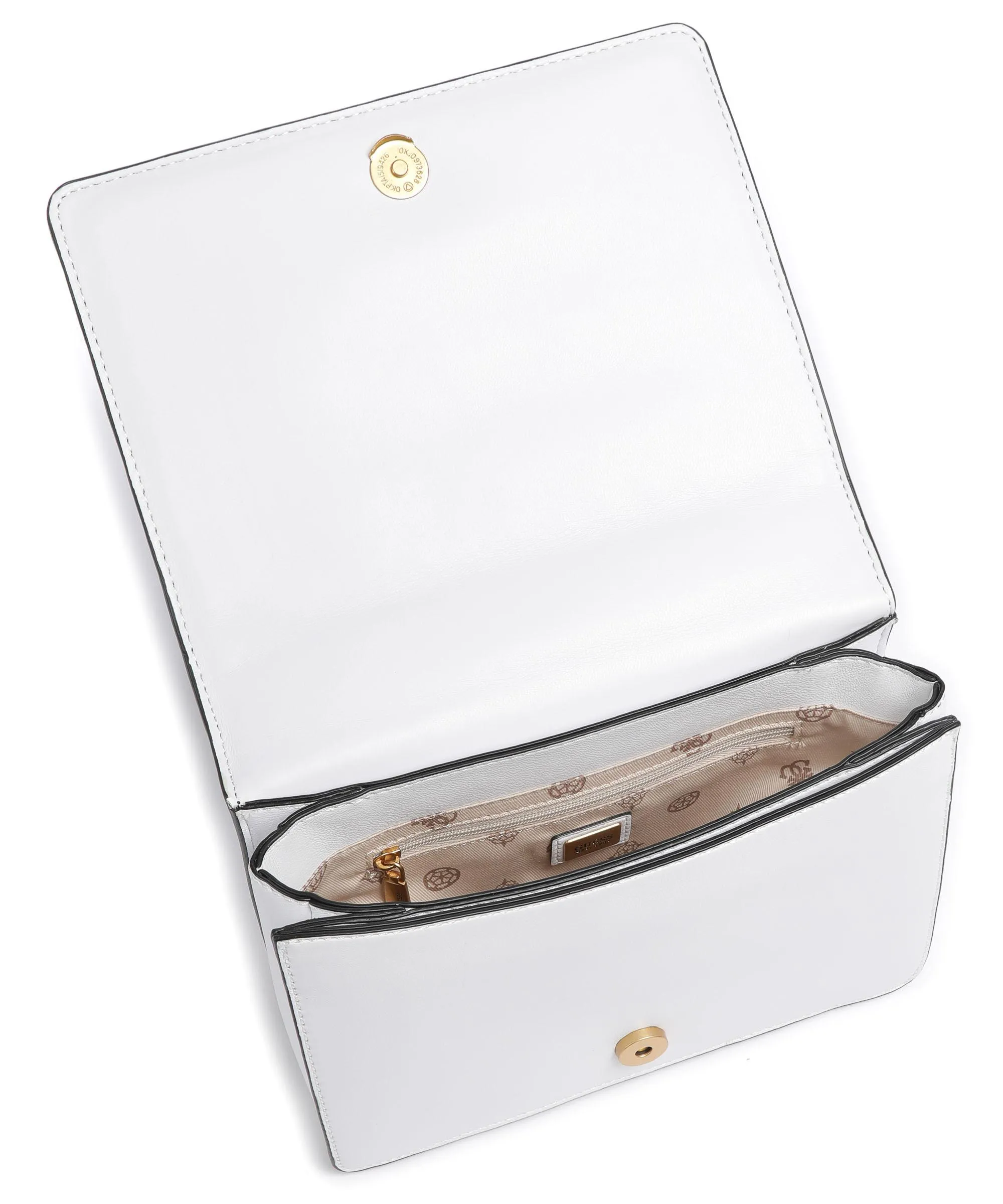  Guess Wilder Borsa a spalla pelle sintetica bianco  
