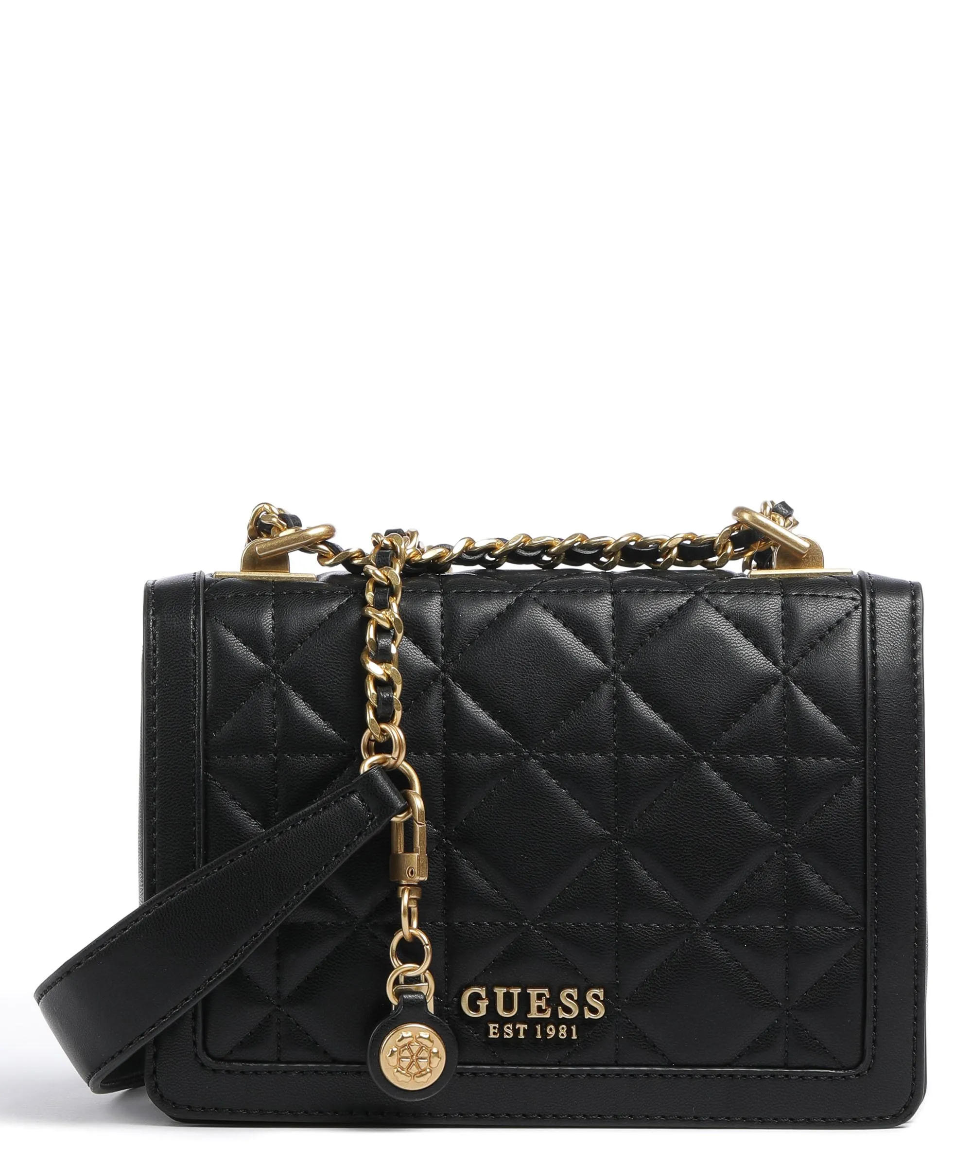 Guess Wilder Borsa a spalla pelle sintetica nero  