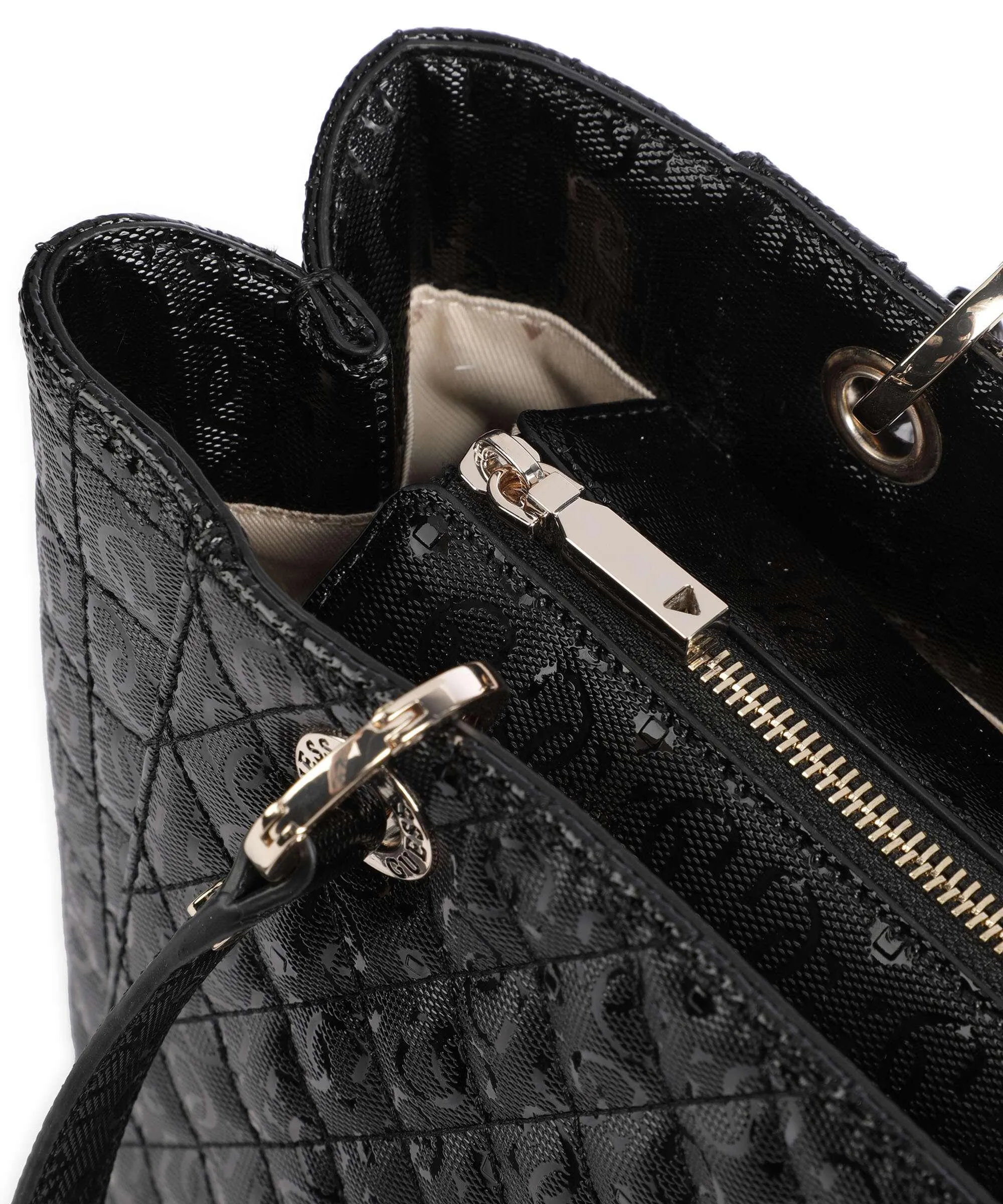  Guess Yarmilla Borsa shopper pelle sintetica nero  