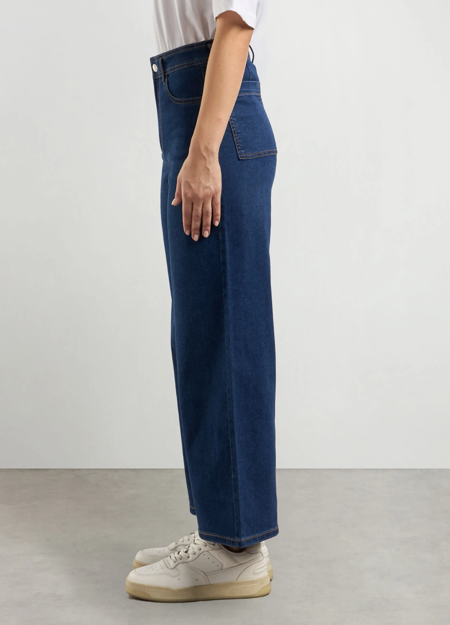 HOLISTIC  Pantaloni in denim wide leg donna
