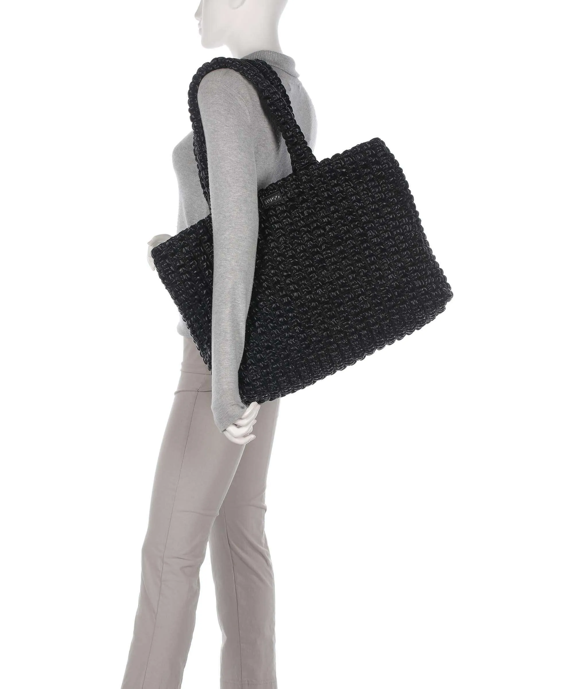  Hugo Mhati Borsa shopper 14″ pelle sintetica nero  