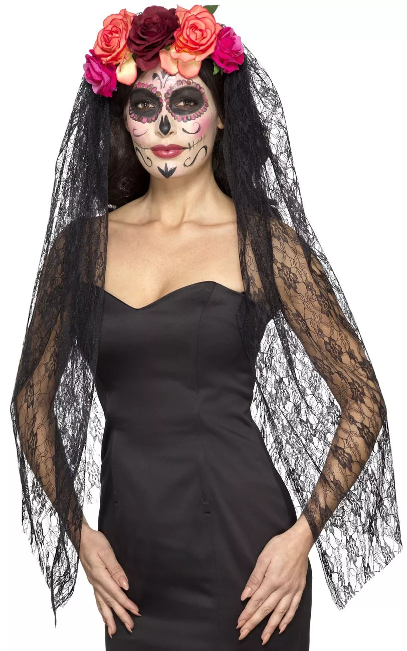 Il giorno dei morti Halloween Veil For Ladies