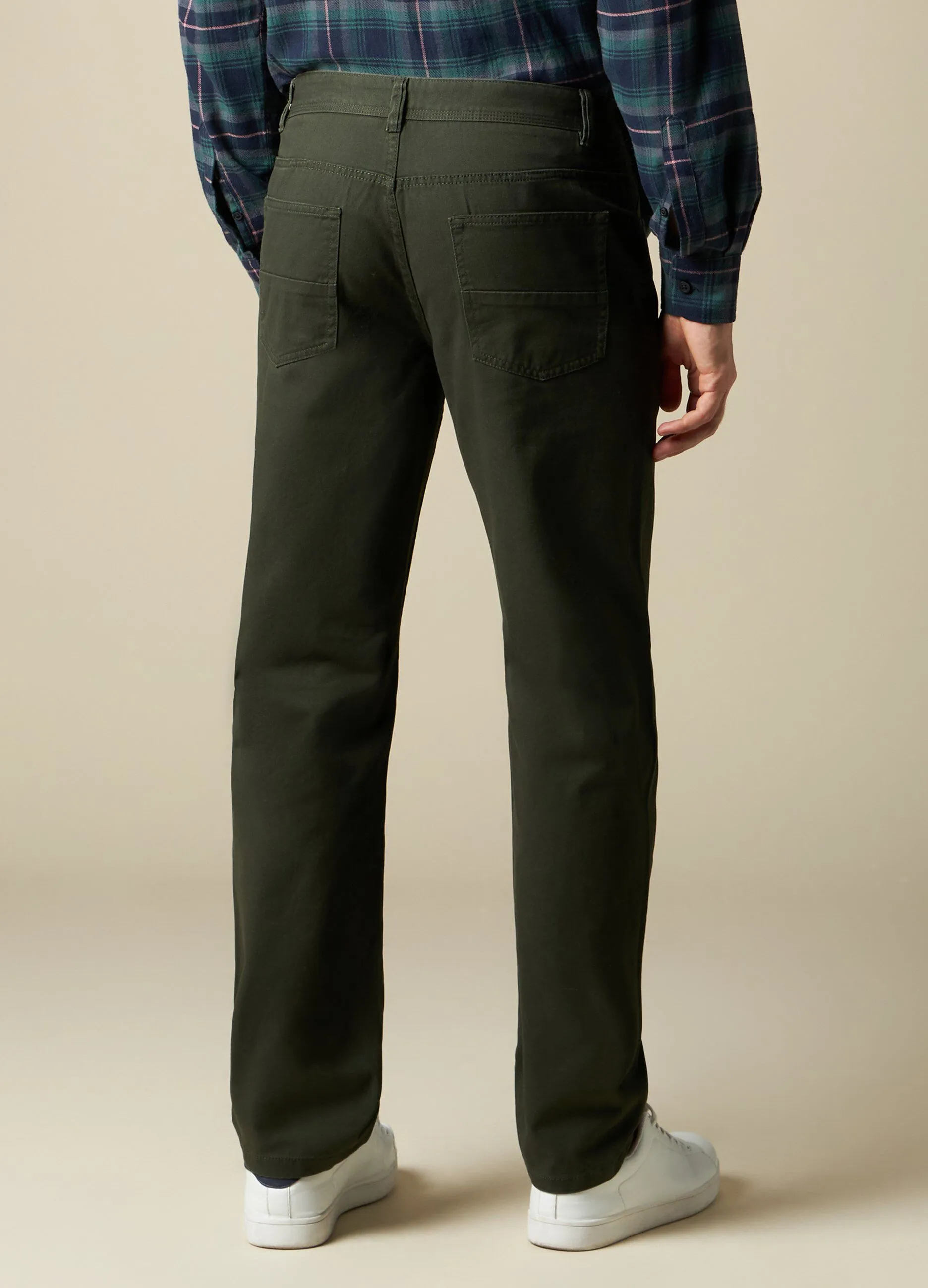 J. HART & BROS  Pantaloni in puro cotone uomo