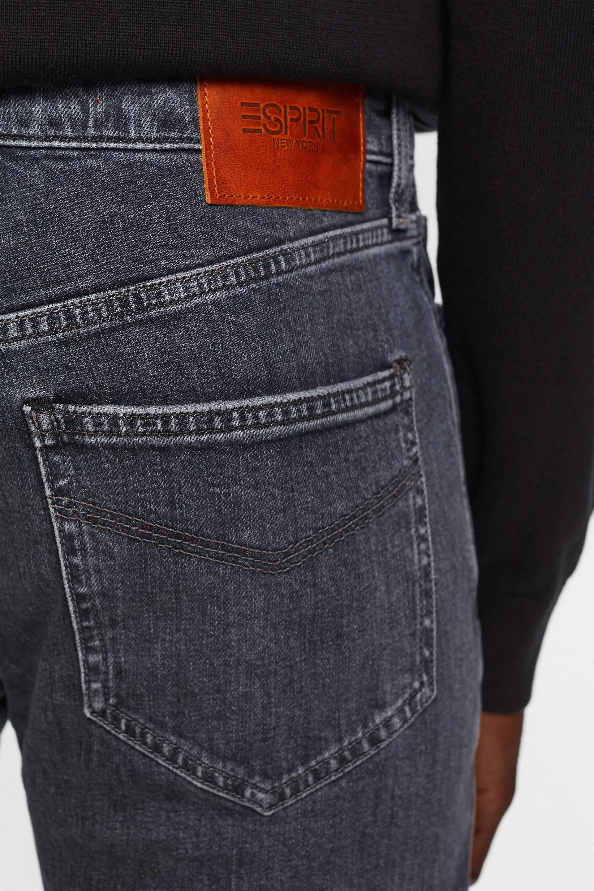 Jeans straight a vita media