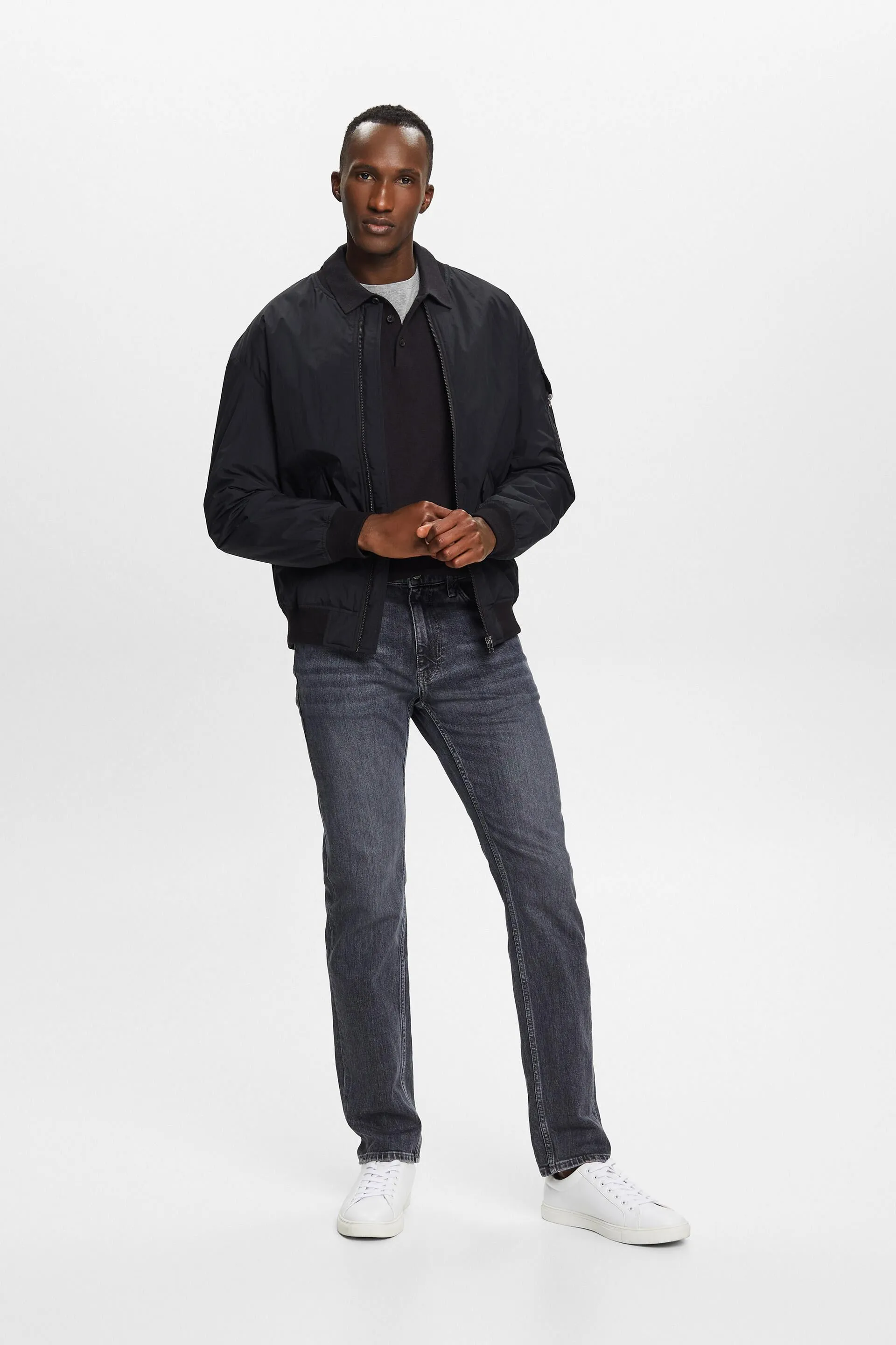 Jeans straight a vita media