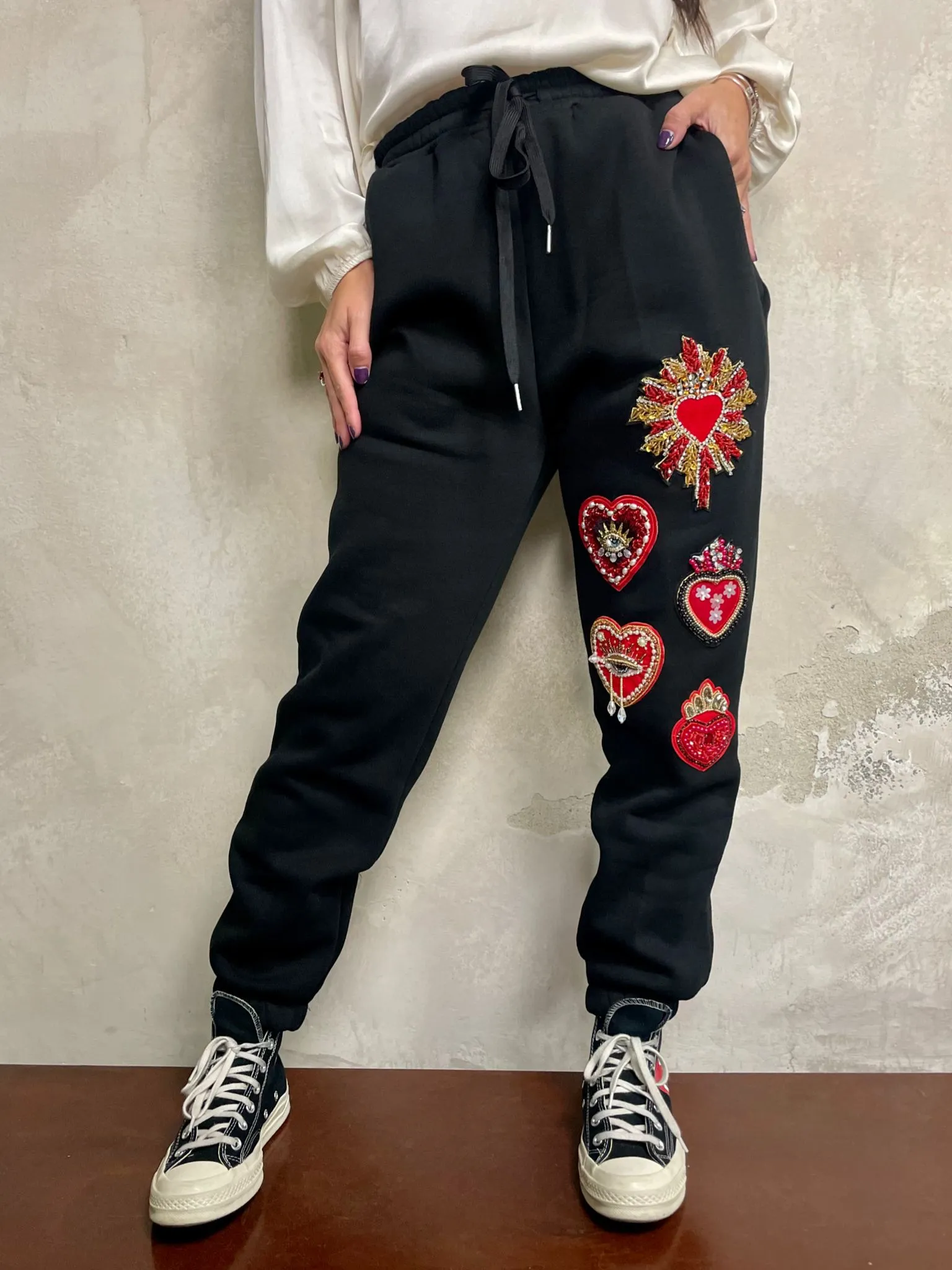 Jogger Patch Cuori
