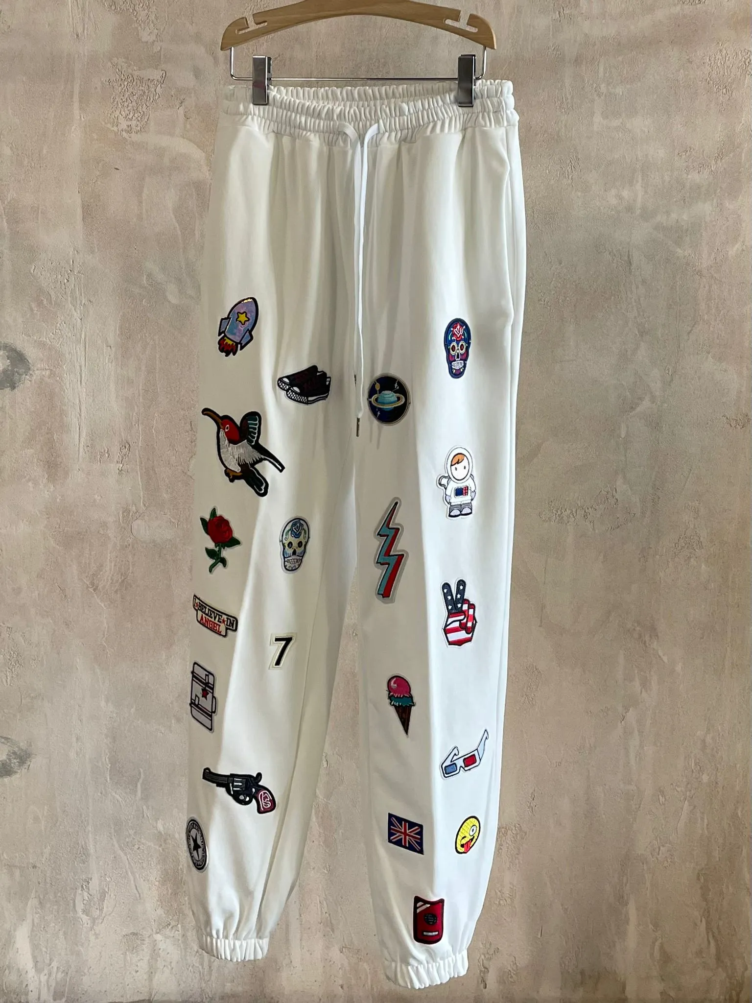 Jogger Stemmi Bianco