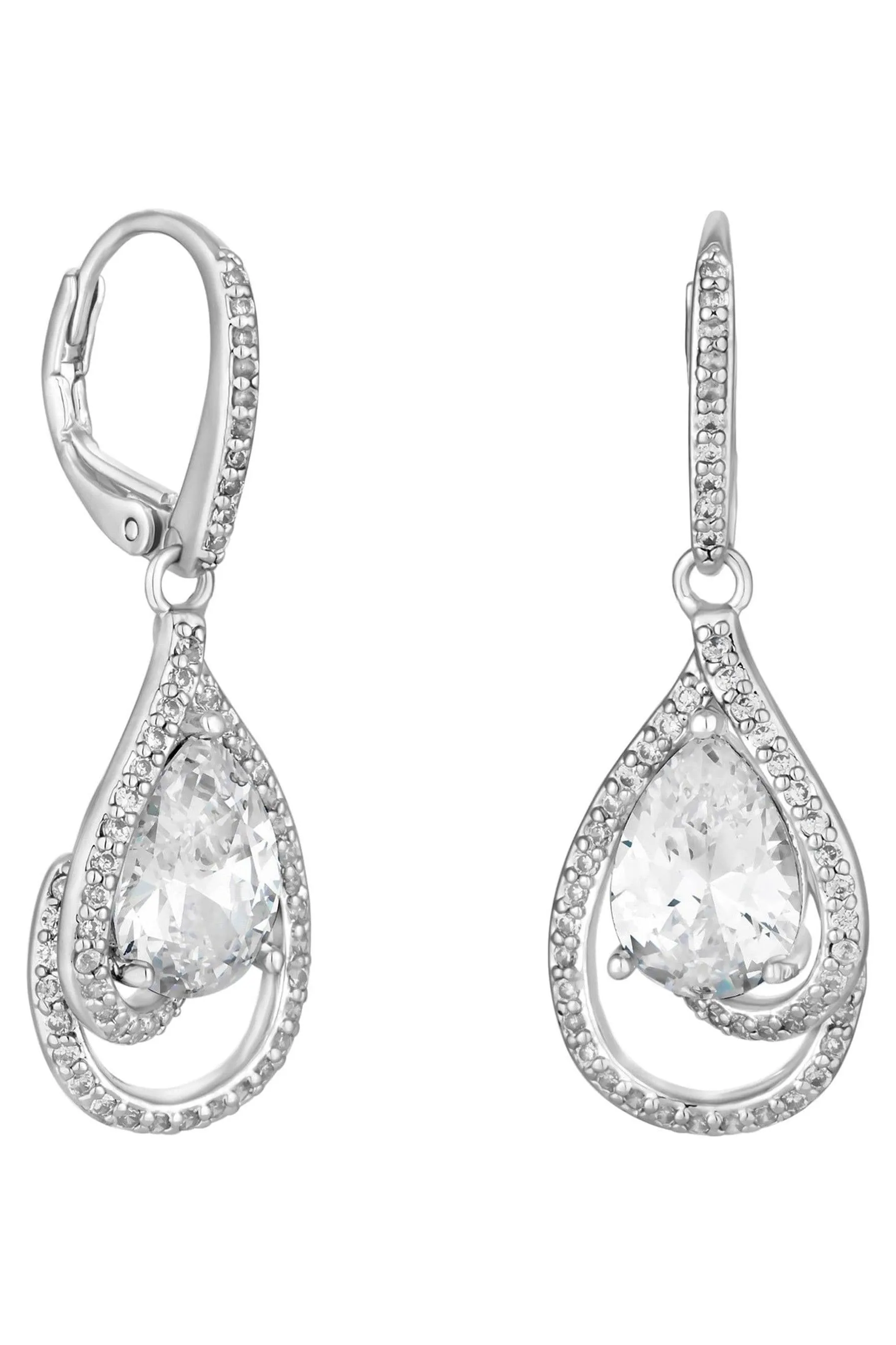 Jon Richard - Orecchini a goccia con zirconia cubica - In confezione regalo