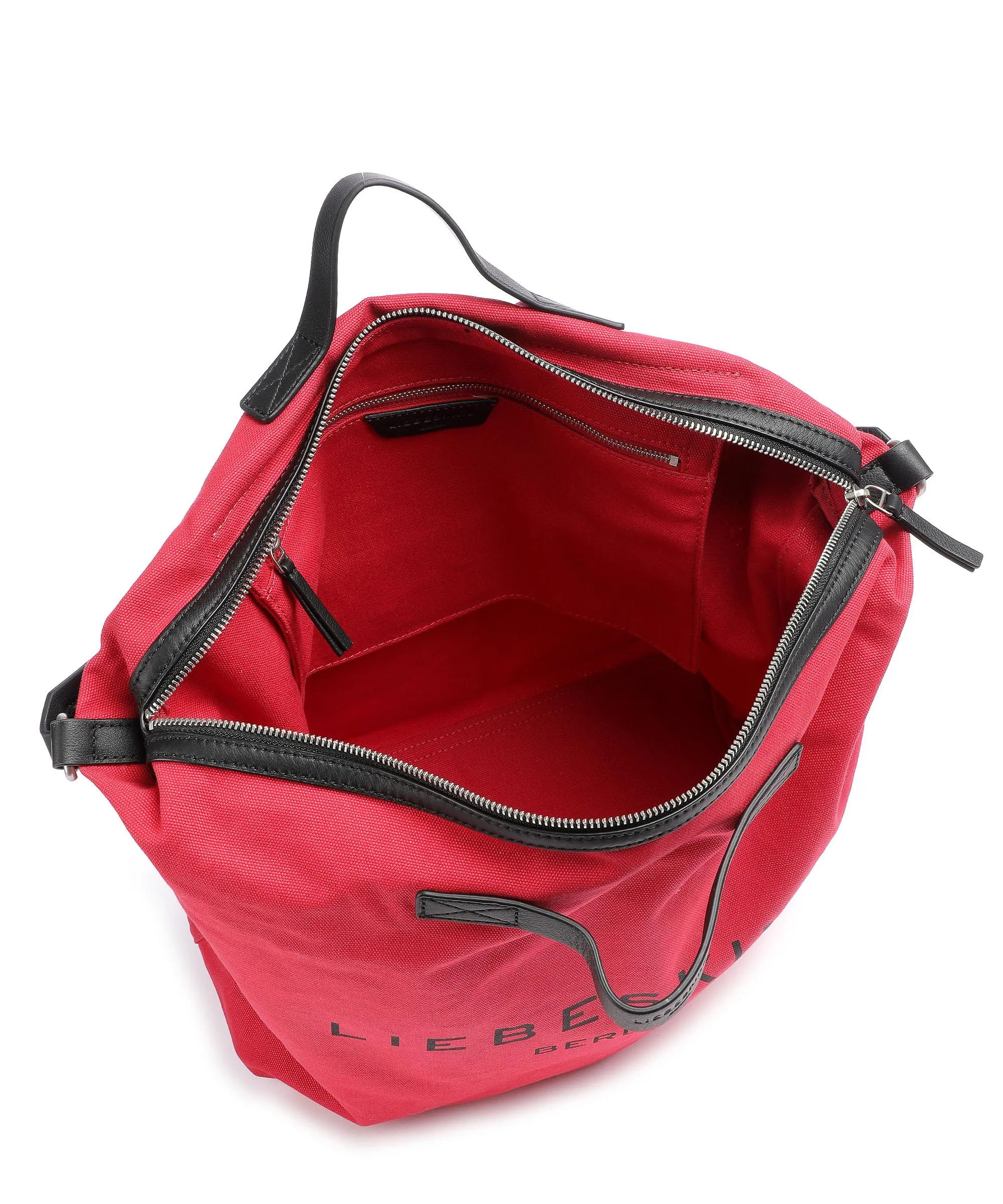  Liebeskind Clea Canvas Borsa hobo cotone rosso  