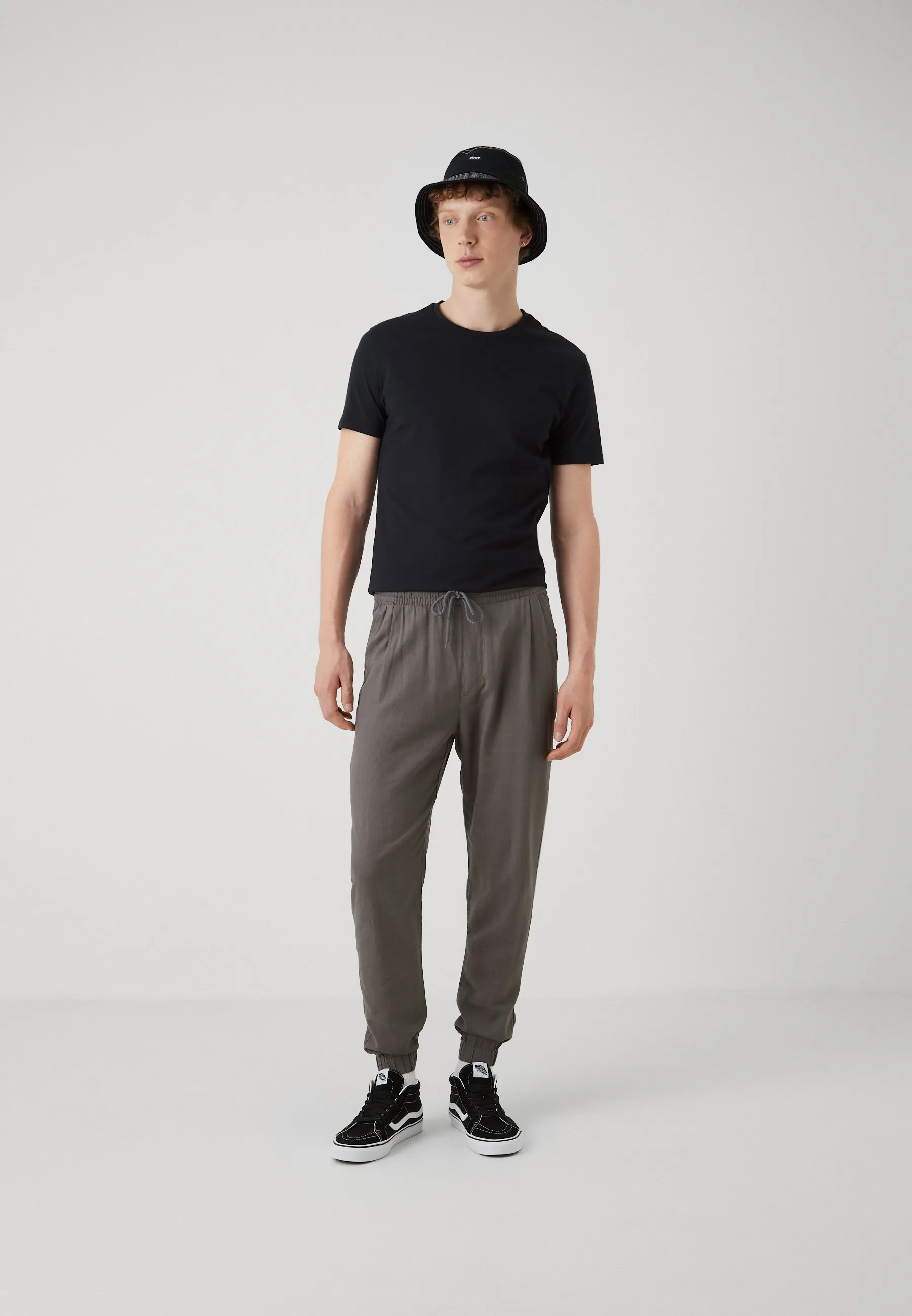 LINEN BLEND JOGGER - Pantaloni
