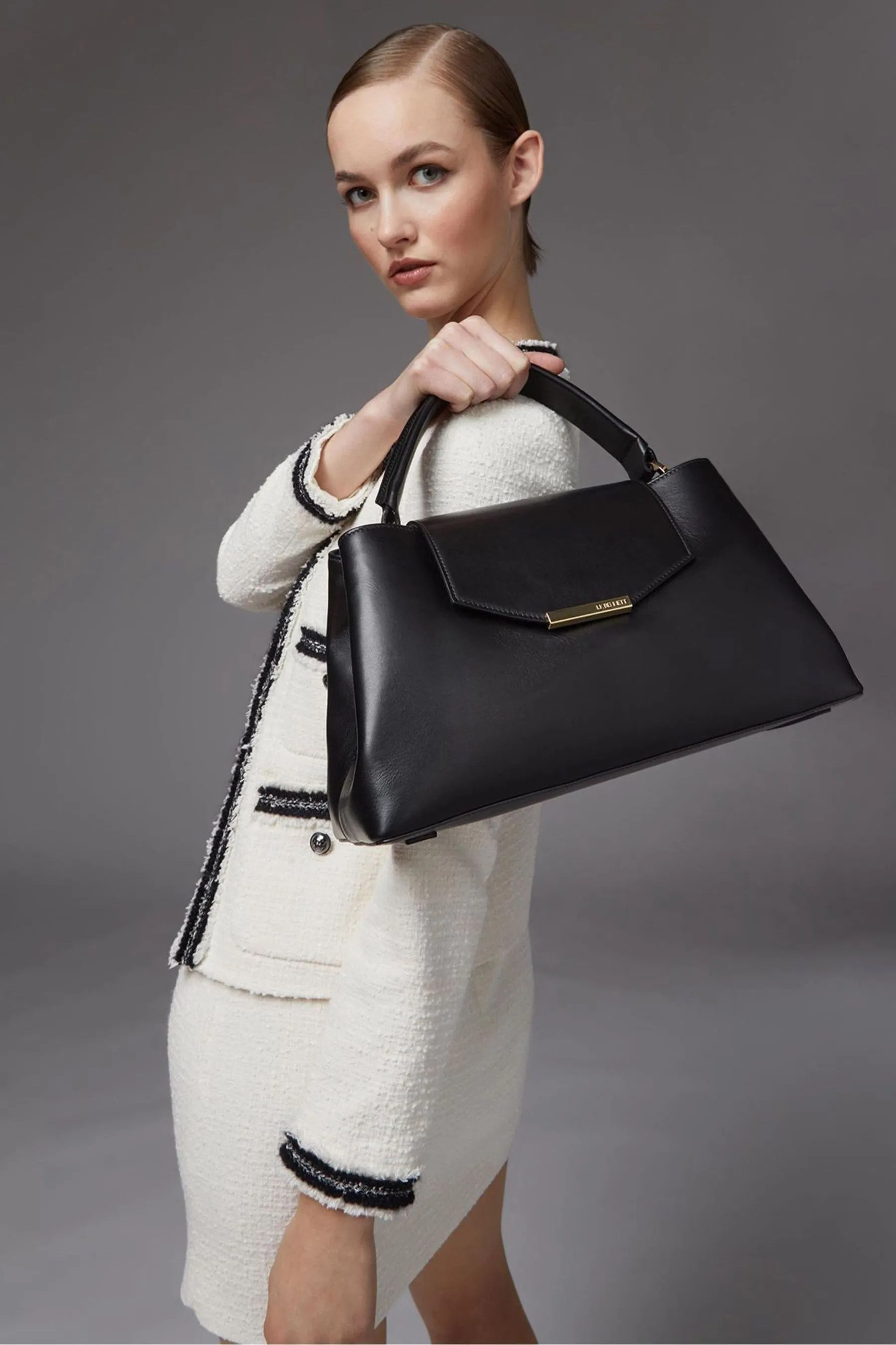 LK Bennett Harbour - Borsa tote a trapezio in pelle    