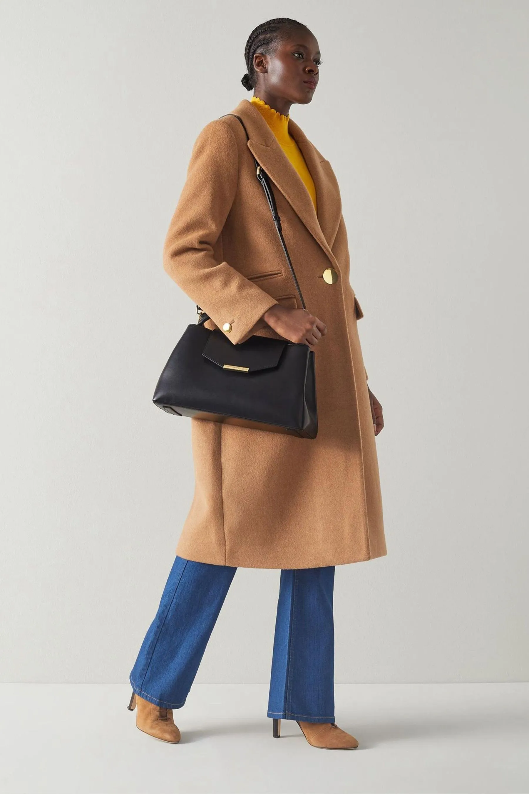 LK Bennett Harbour - Borsa tote a trapezio in pelle    