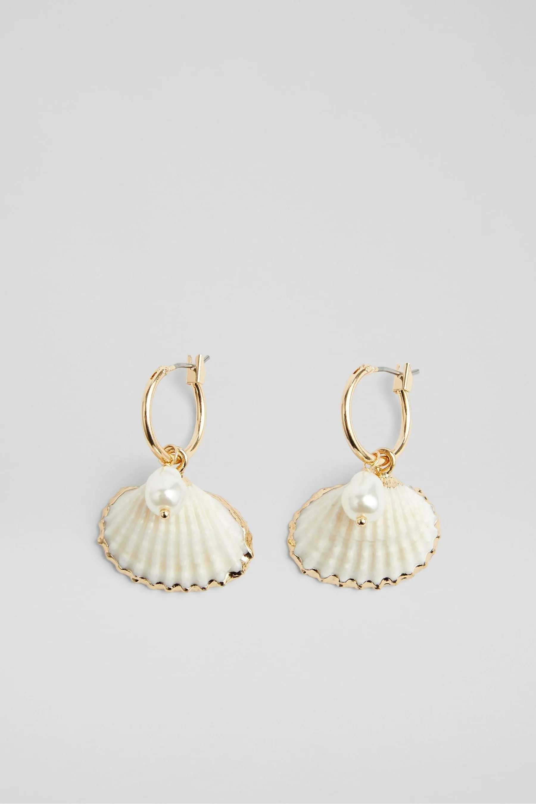 LK Bennett - Orecchini corallo con perle