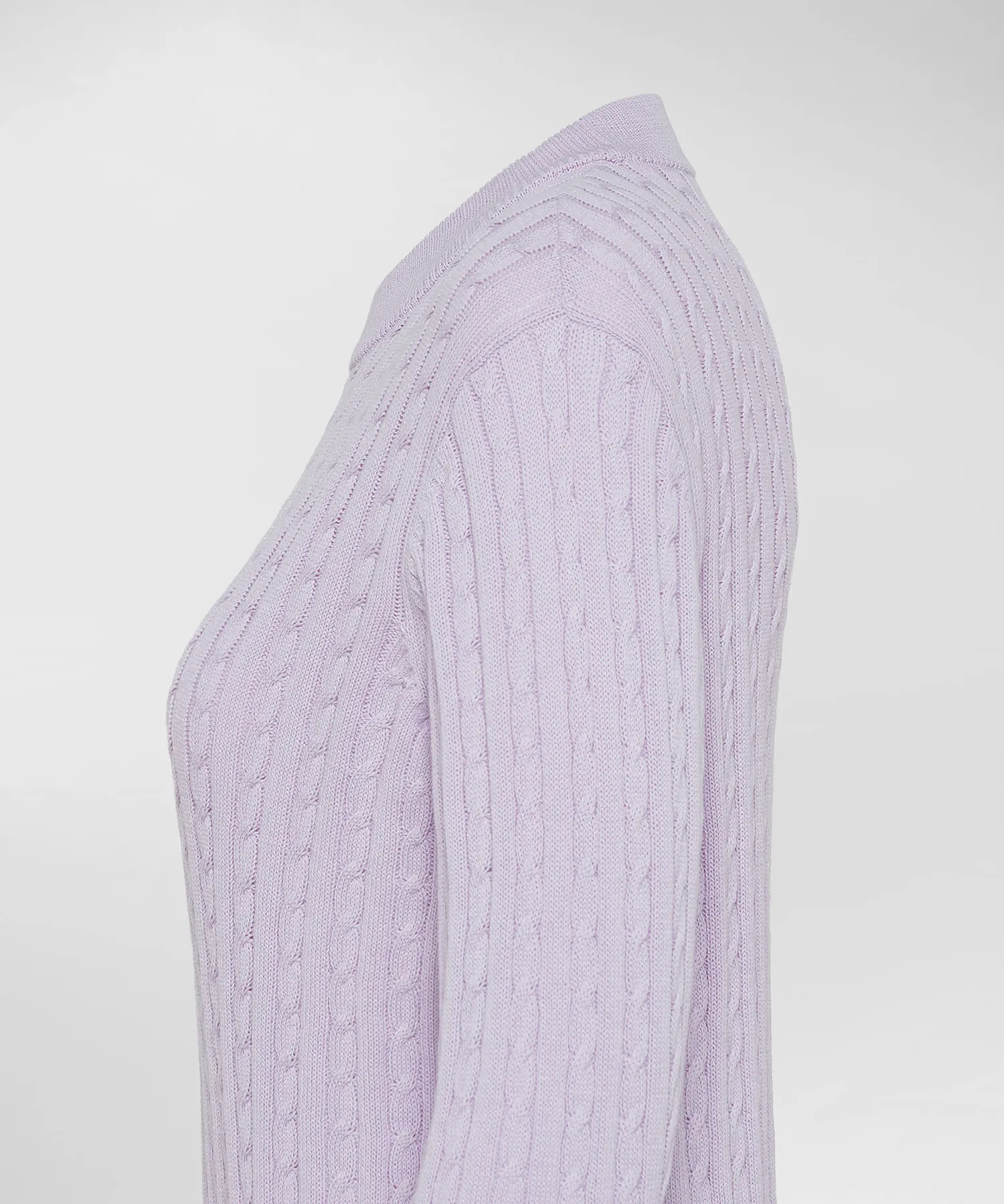 Maglia a treccia in tricot di cotone