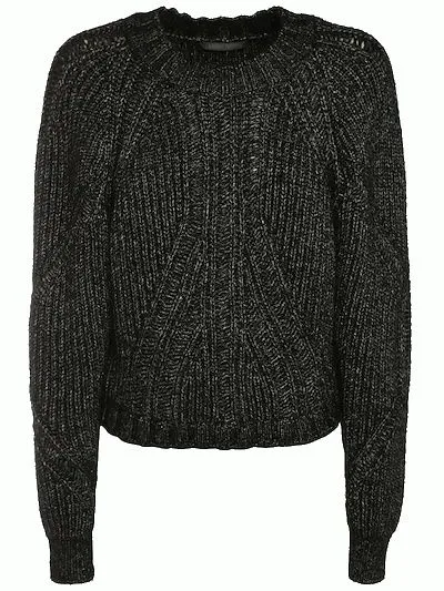 MAGLIA NERA  IN MISTO LANA