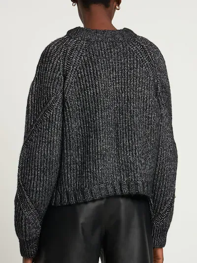 MAGLIA NERA  IN MISTO LANA