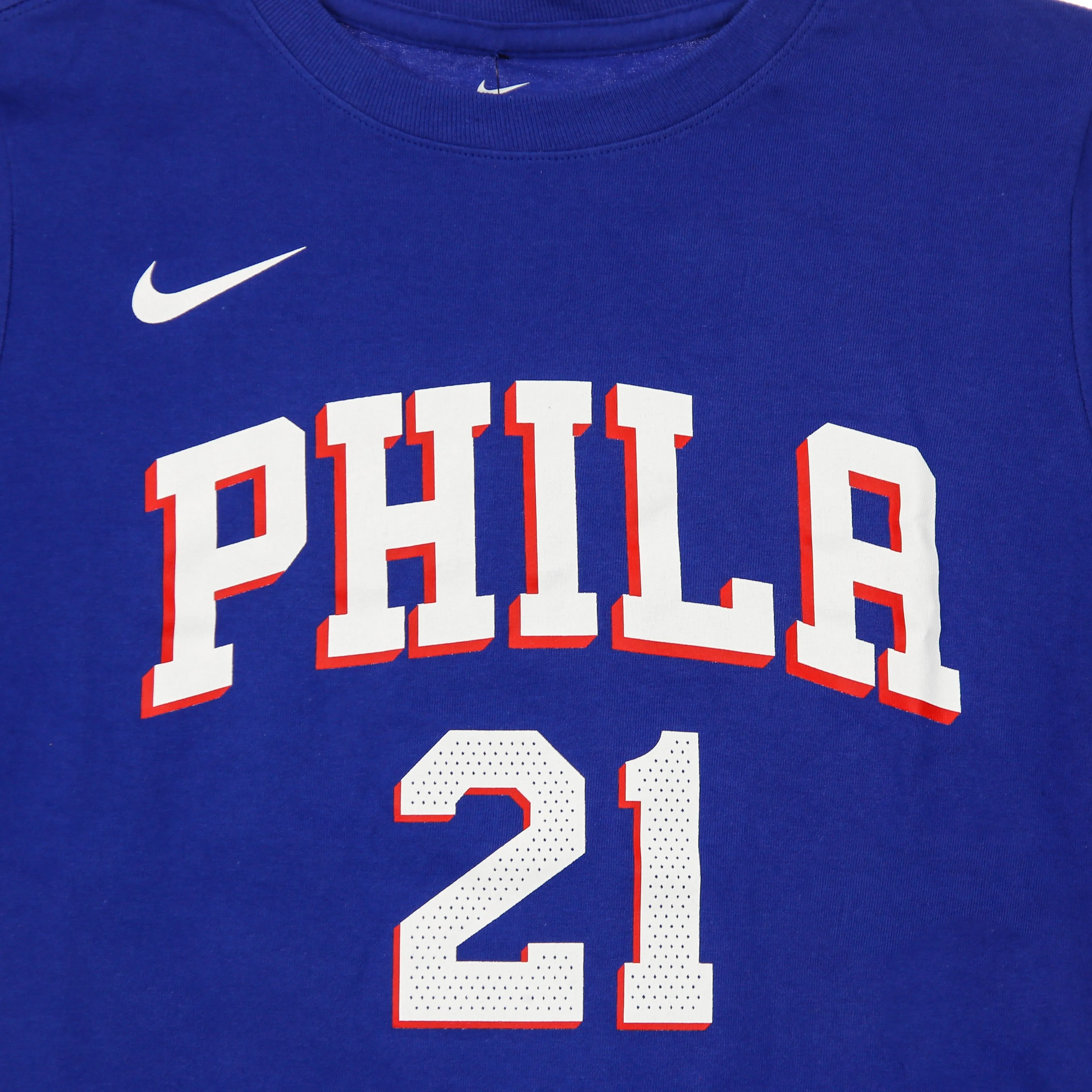 Maglietta Ragazzo Nba Icon Edition Tee No 21 Joel Embiid Phi76e Original Team Colors