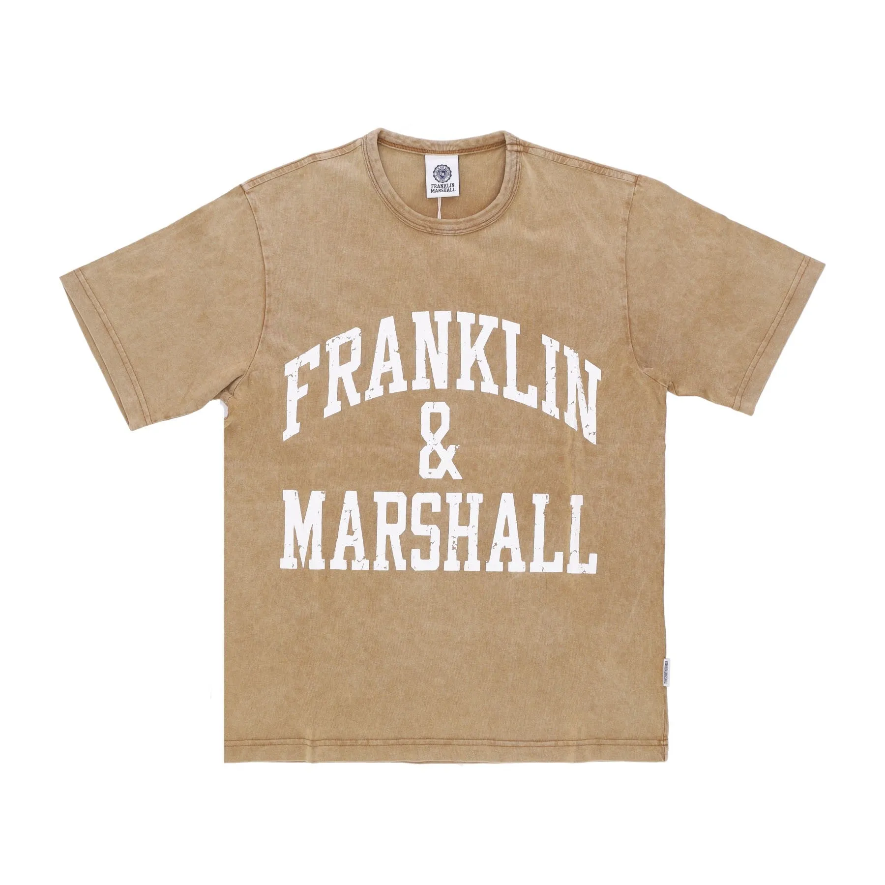Maglietta Uomo Arch Letter Logo Tee Camel