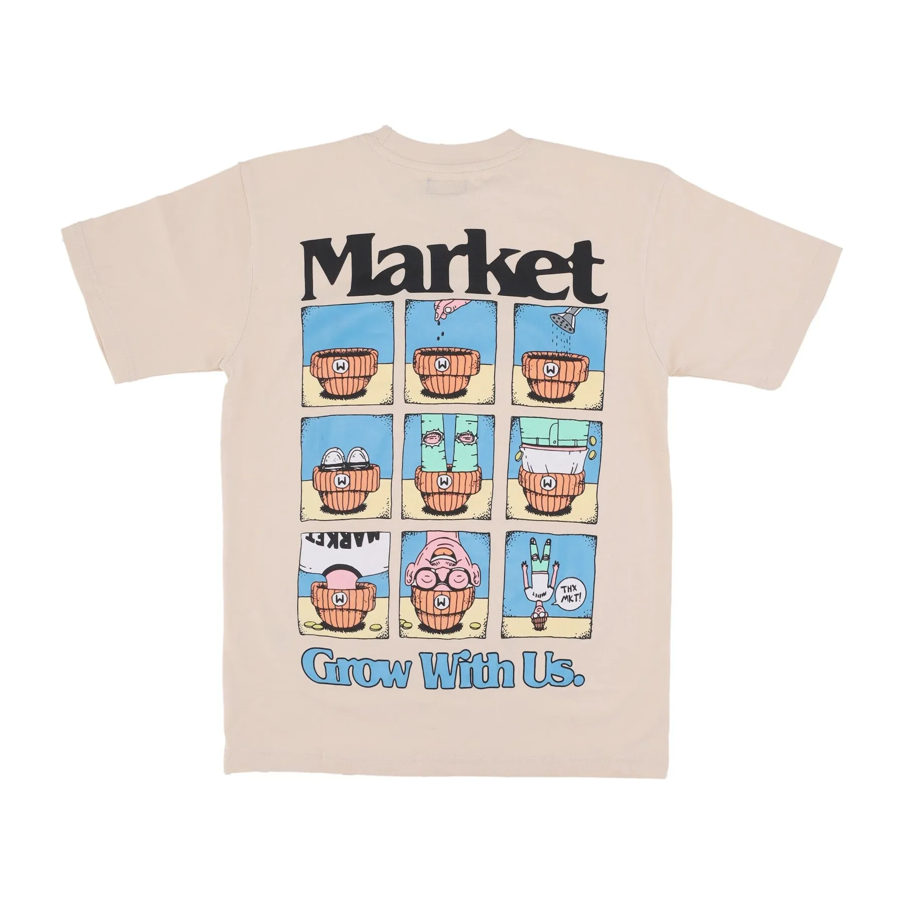 Maglietta Uomo Grow With Us Tee Ecru