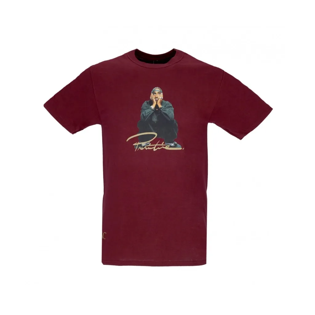 maglietta uomo shakur tee x tupac BURGUNDY