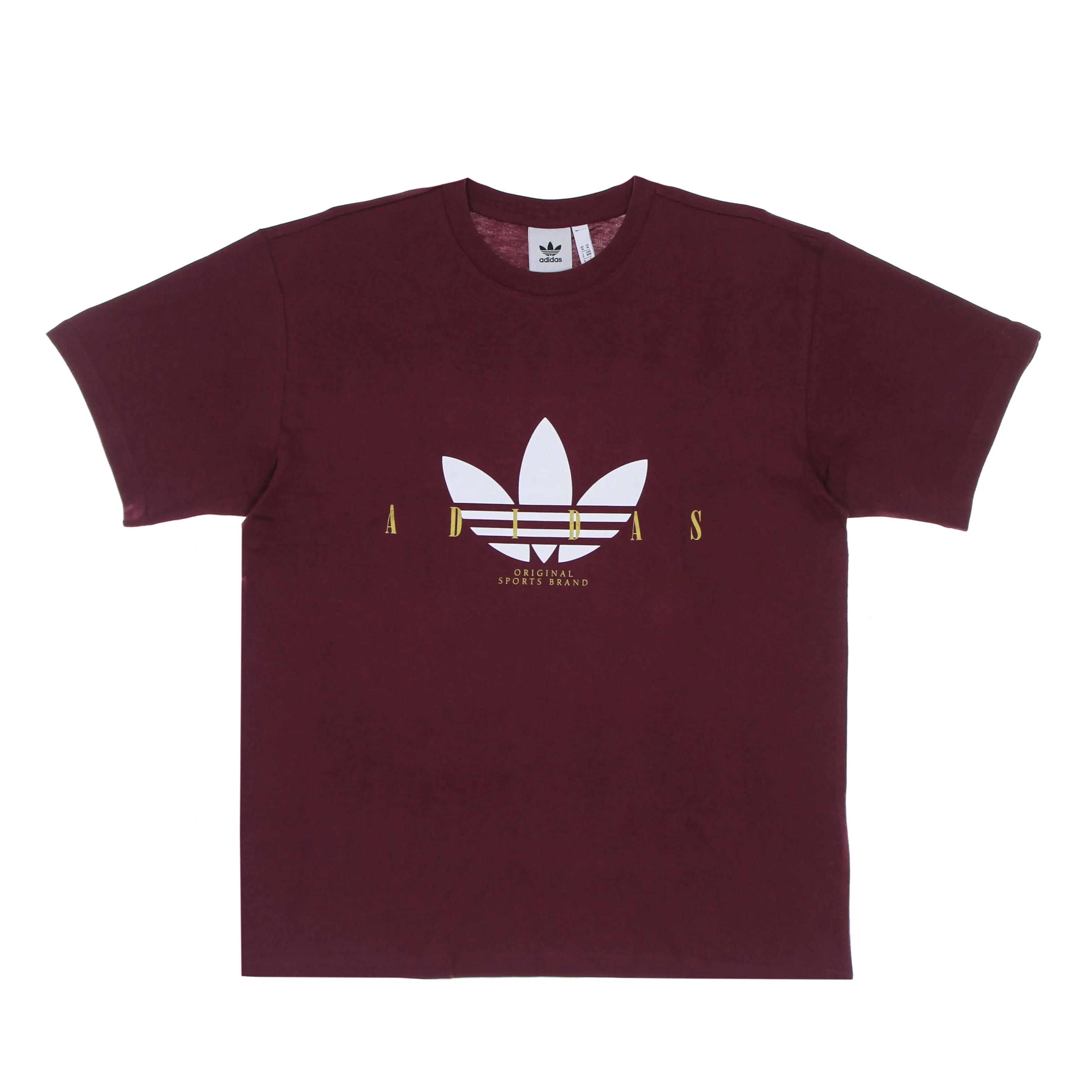 Maglietta Uomo Trefoil Script Tee Crimson