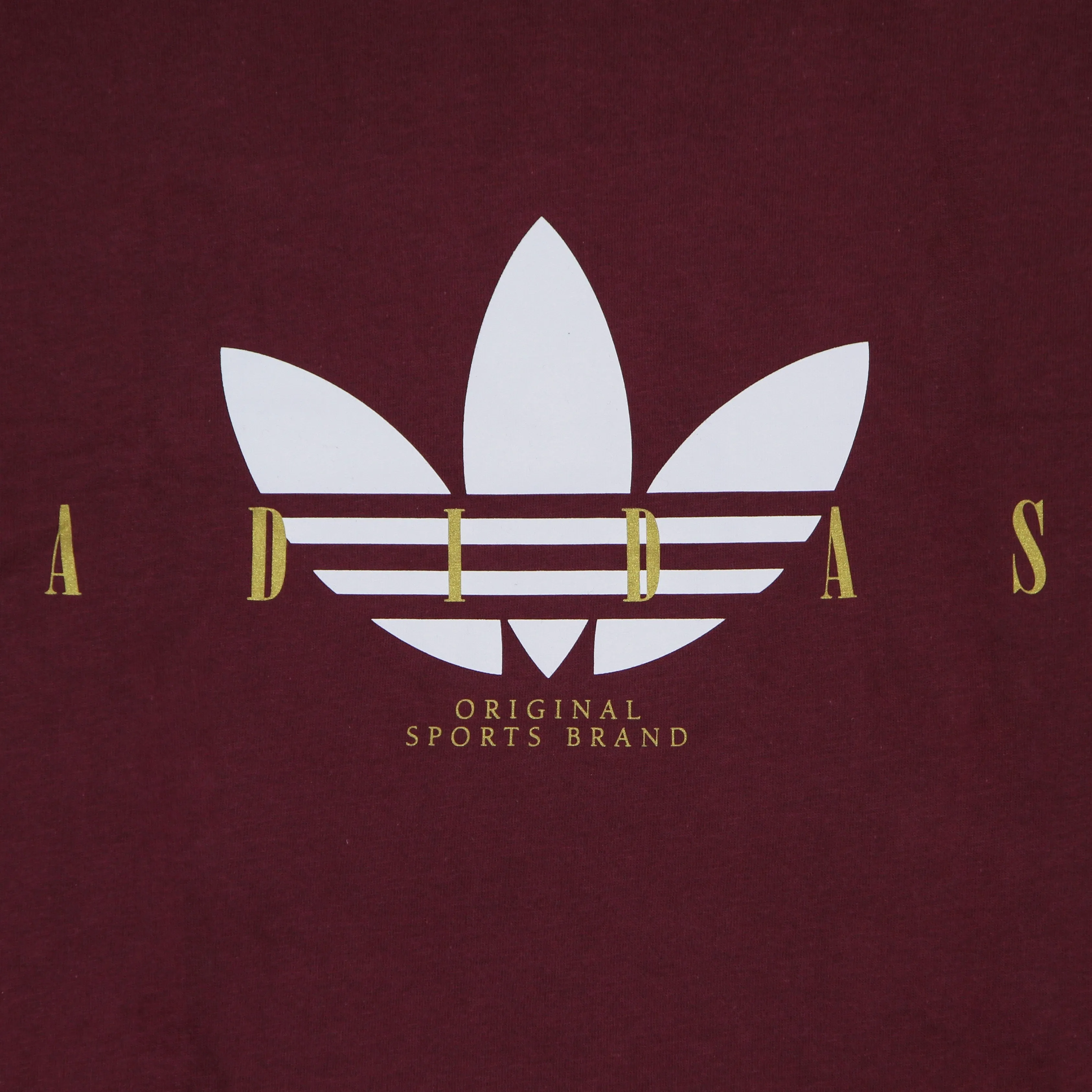 Maglietta Uomo Trefoil Script Tee Crimson