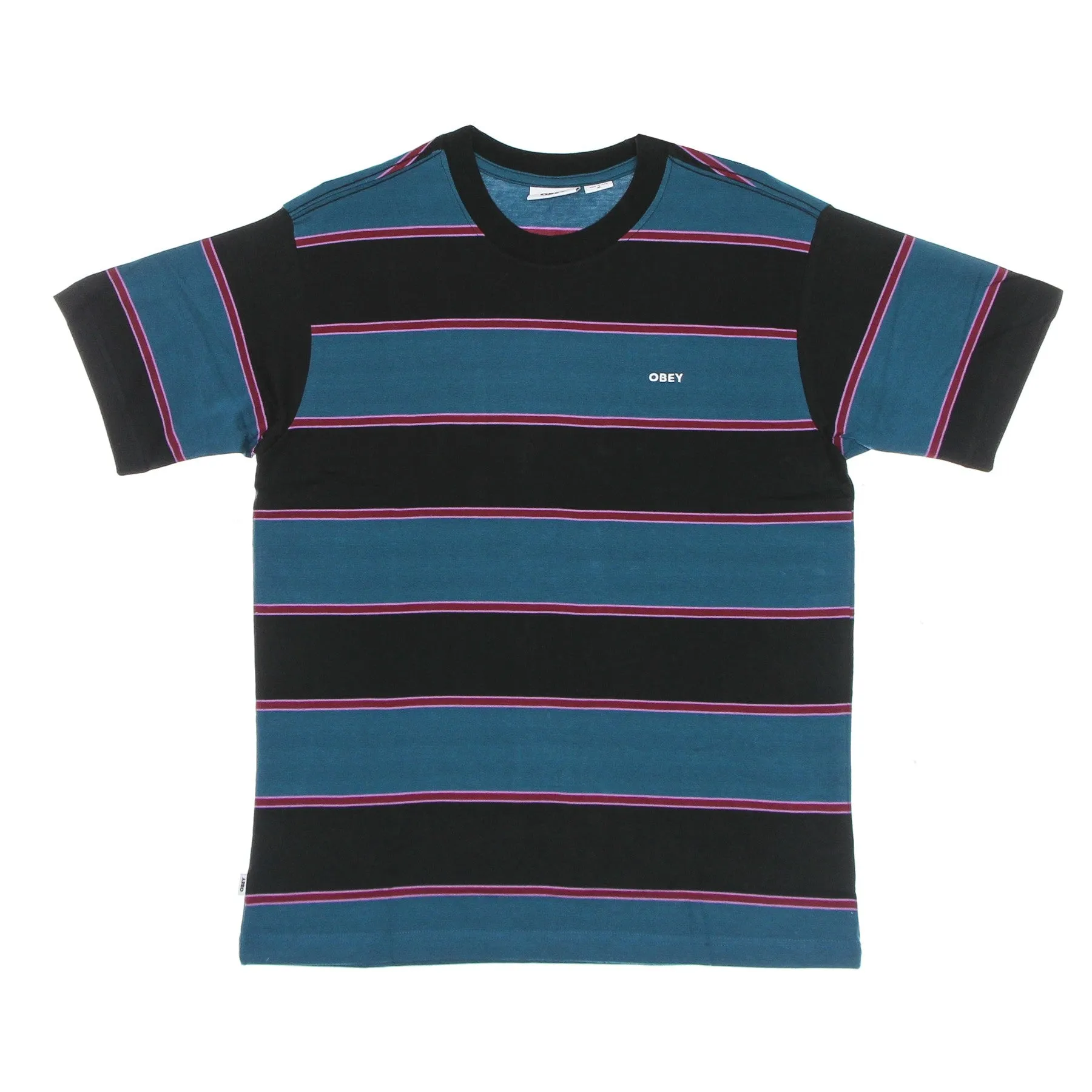 Maglietta Uomo Wormly Stripe Tee Black Multi
