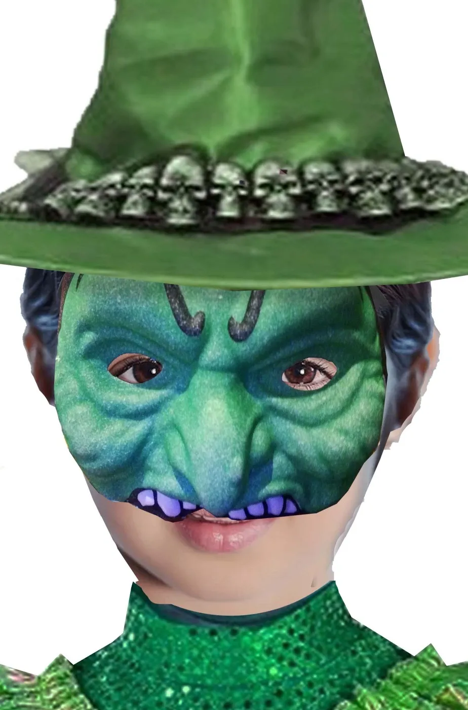 Maschera Halloween economica Strega in E.V.A.