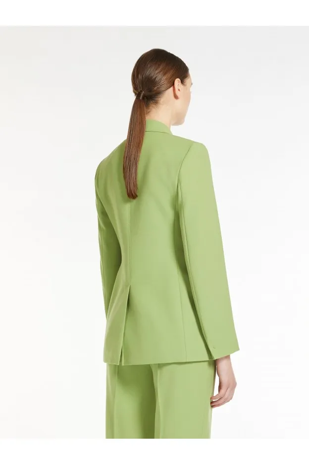Max Mara Rosetta Blazer in crêpe satin di lana