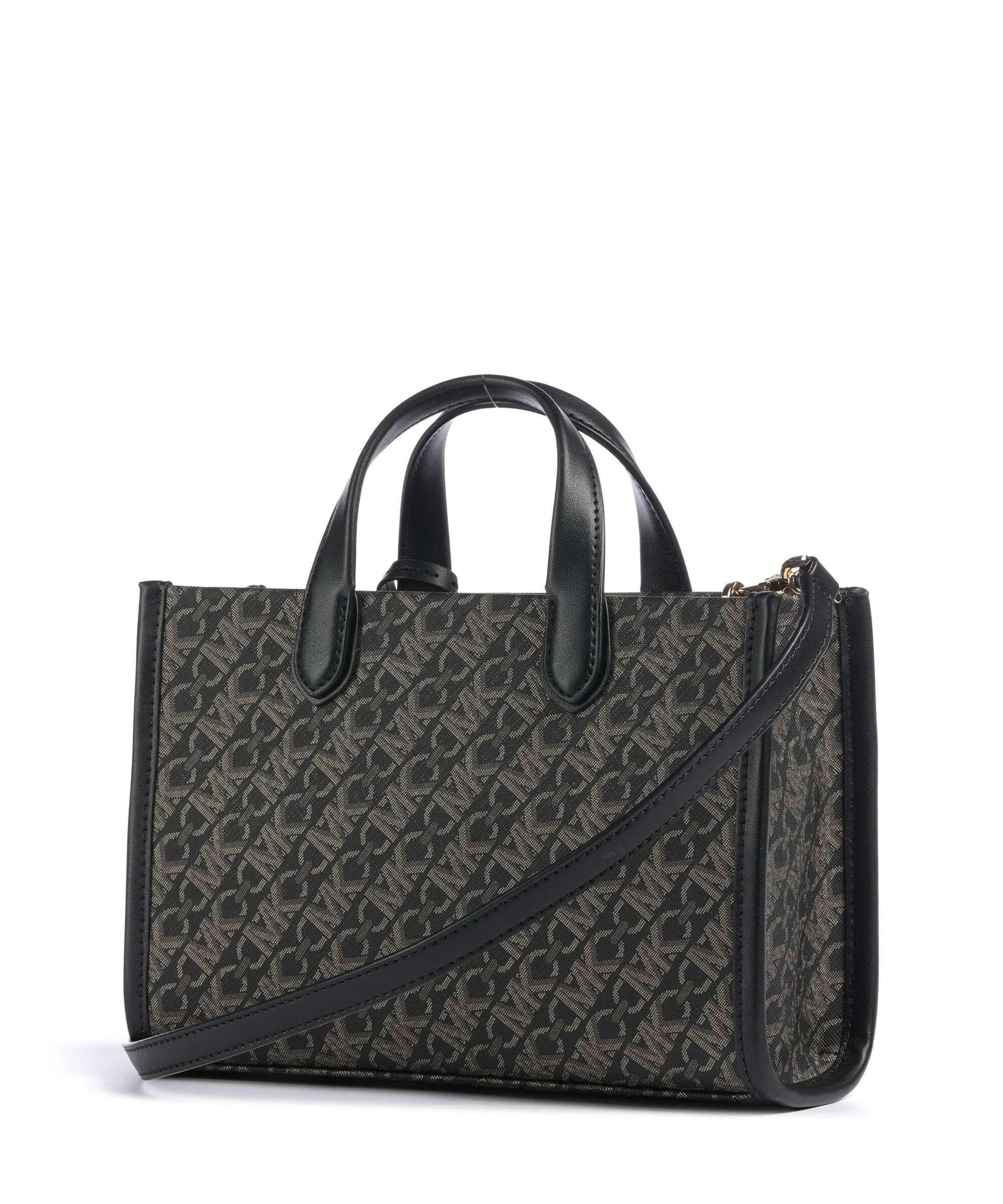  Michael Kors Gigi Borsa a mano pelle sintetica nero/oro  