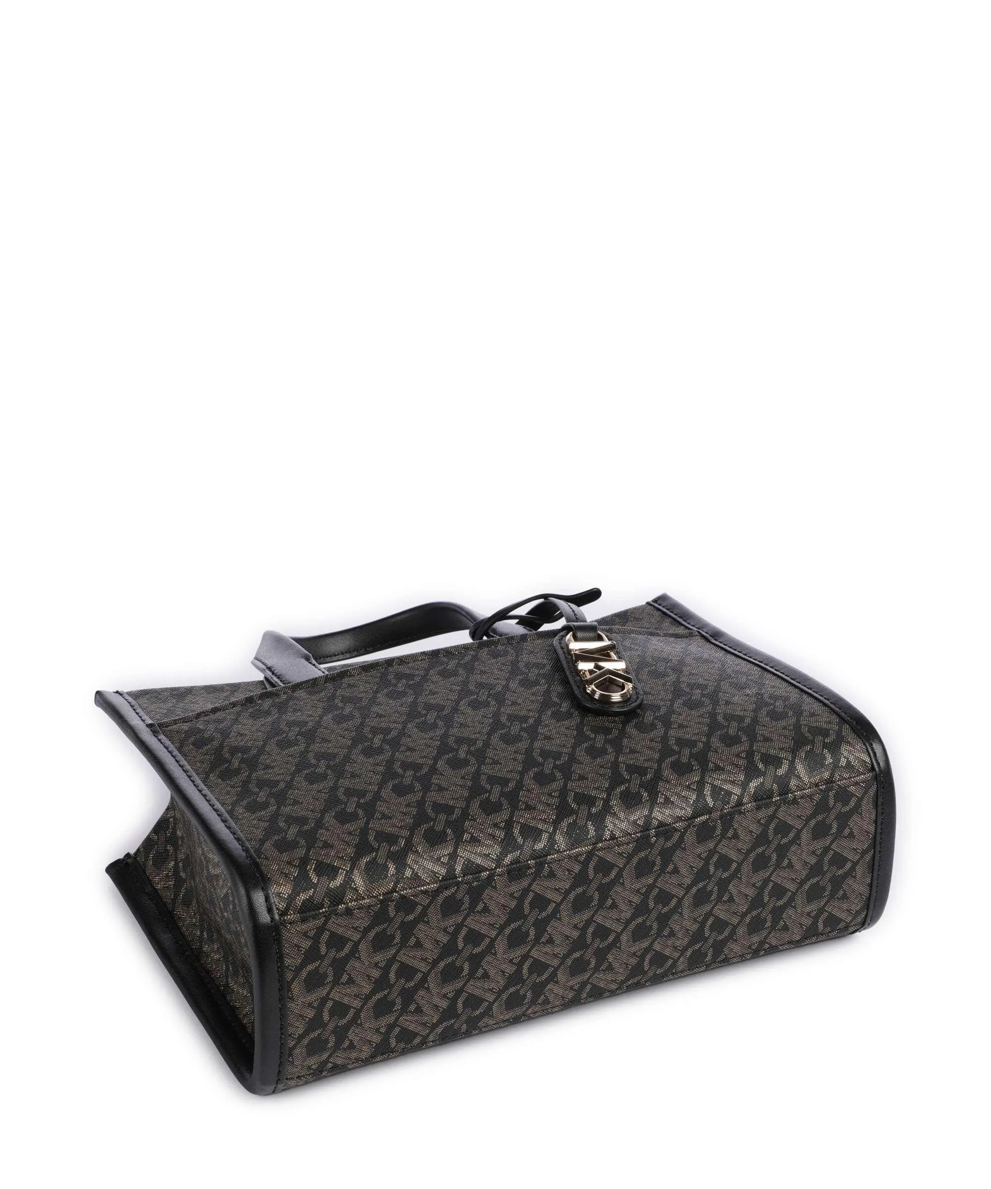  Michael Kors Gigi Borsa a mano pelle sintetica nero/oro  