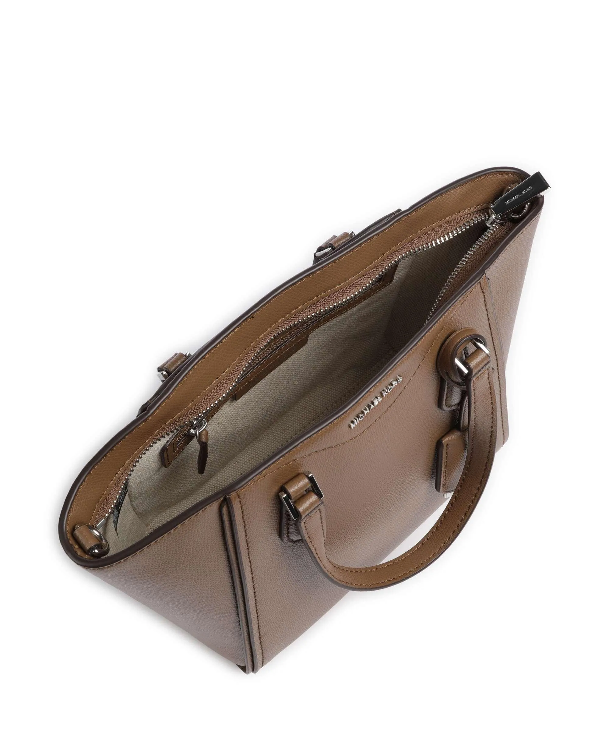  Michael Kors Taryn Borsa a mano pelle di vacchetta grana marrone  