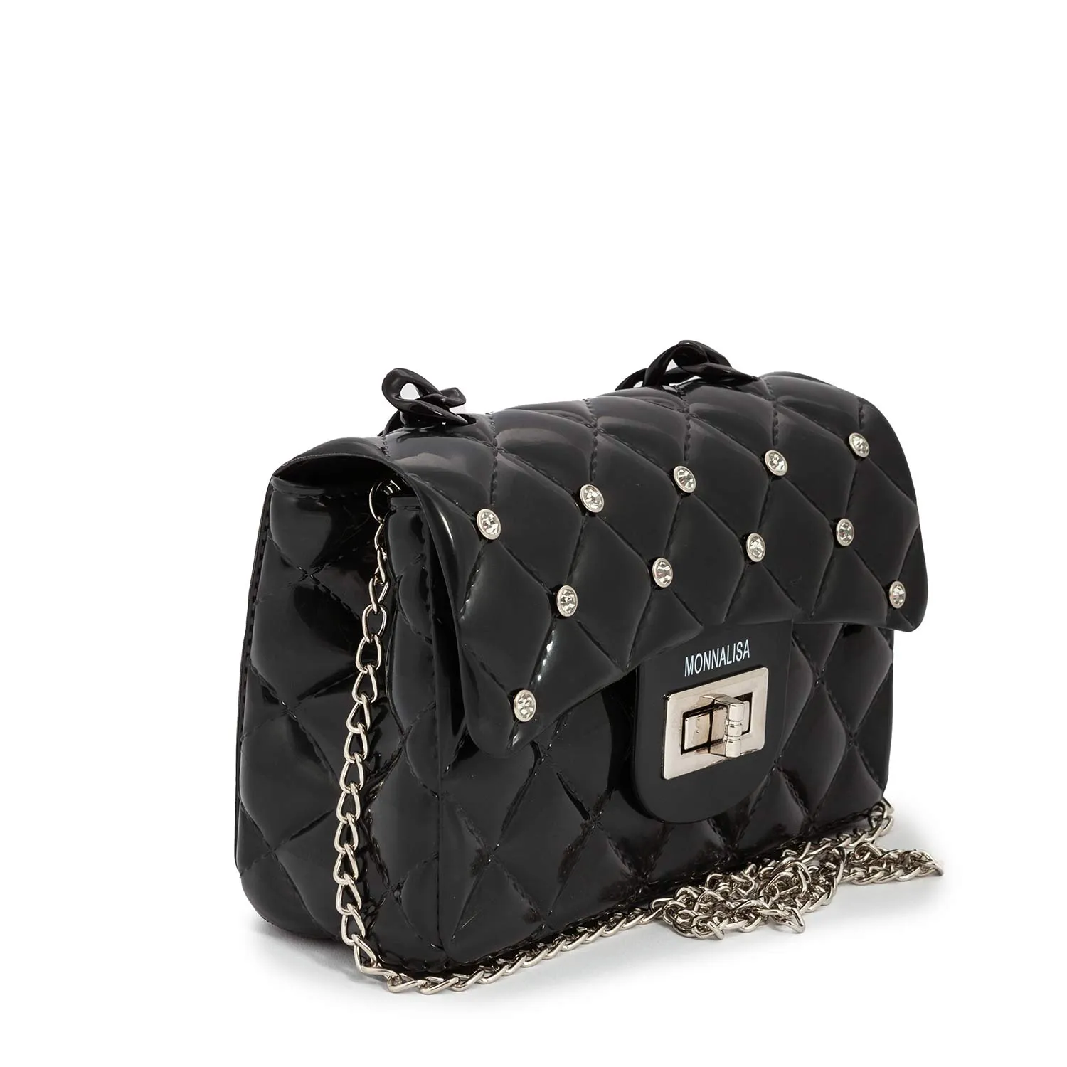 Mini Borsa A Mano Nero Lucido