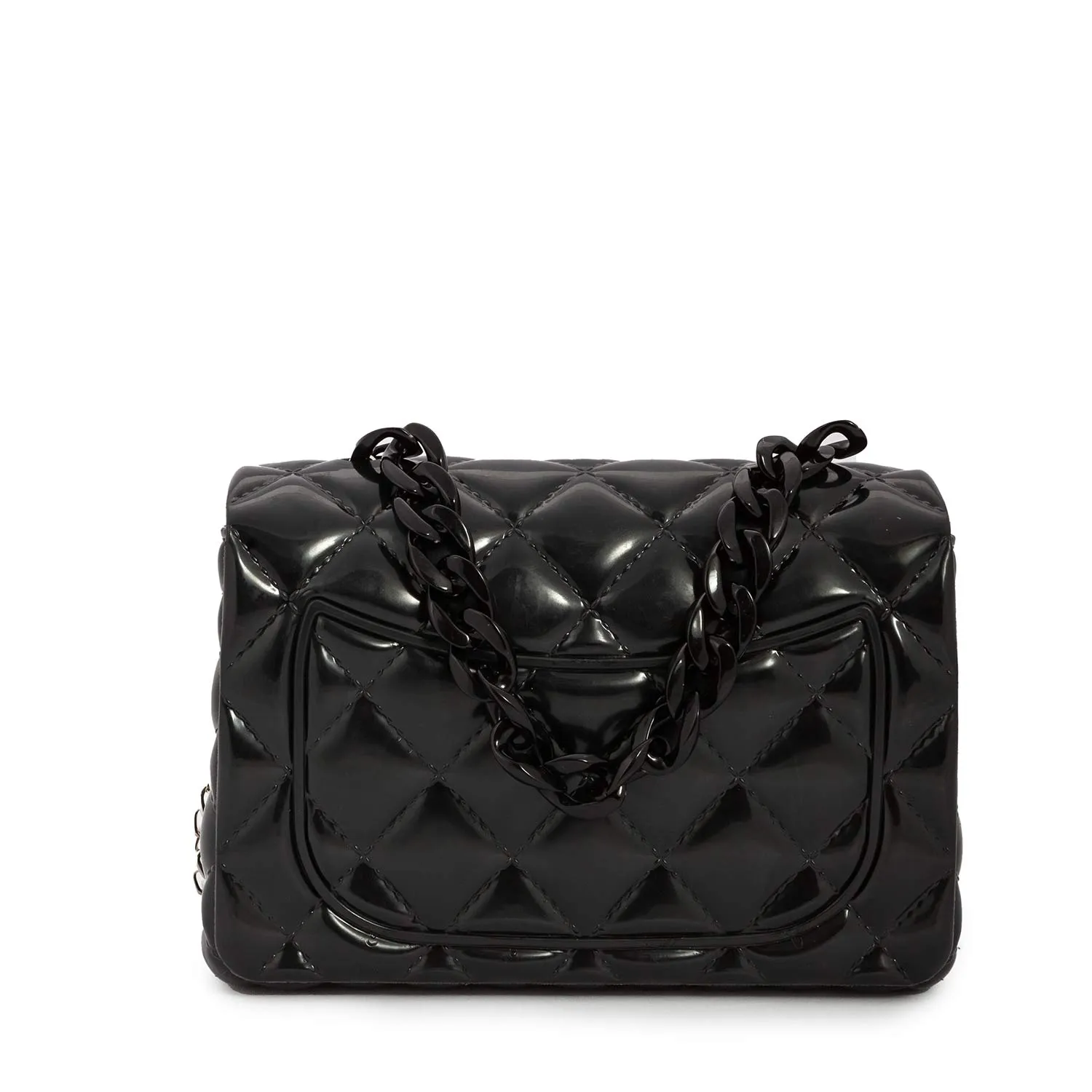 Mini Borsa A Mano Nero Lucido