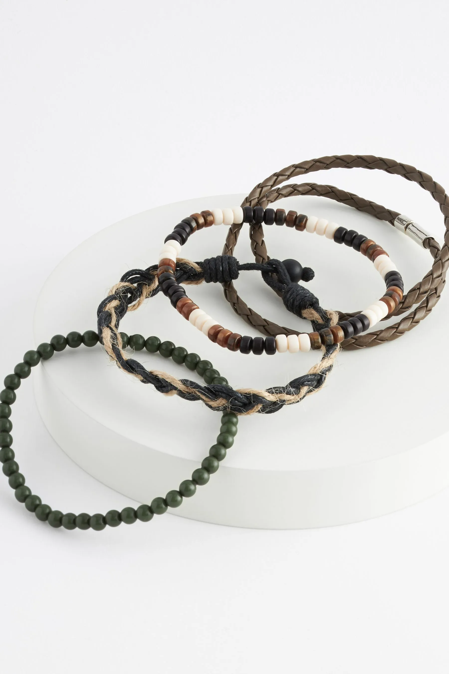 Nero  - Confezione multipla con bracciale di perline