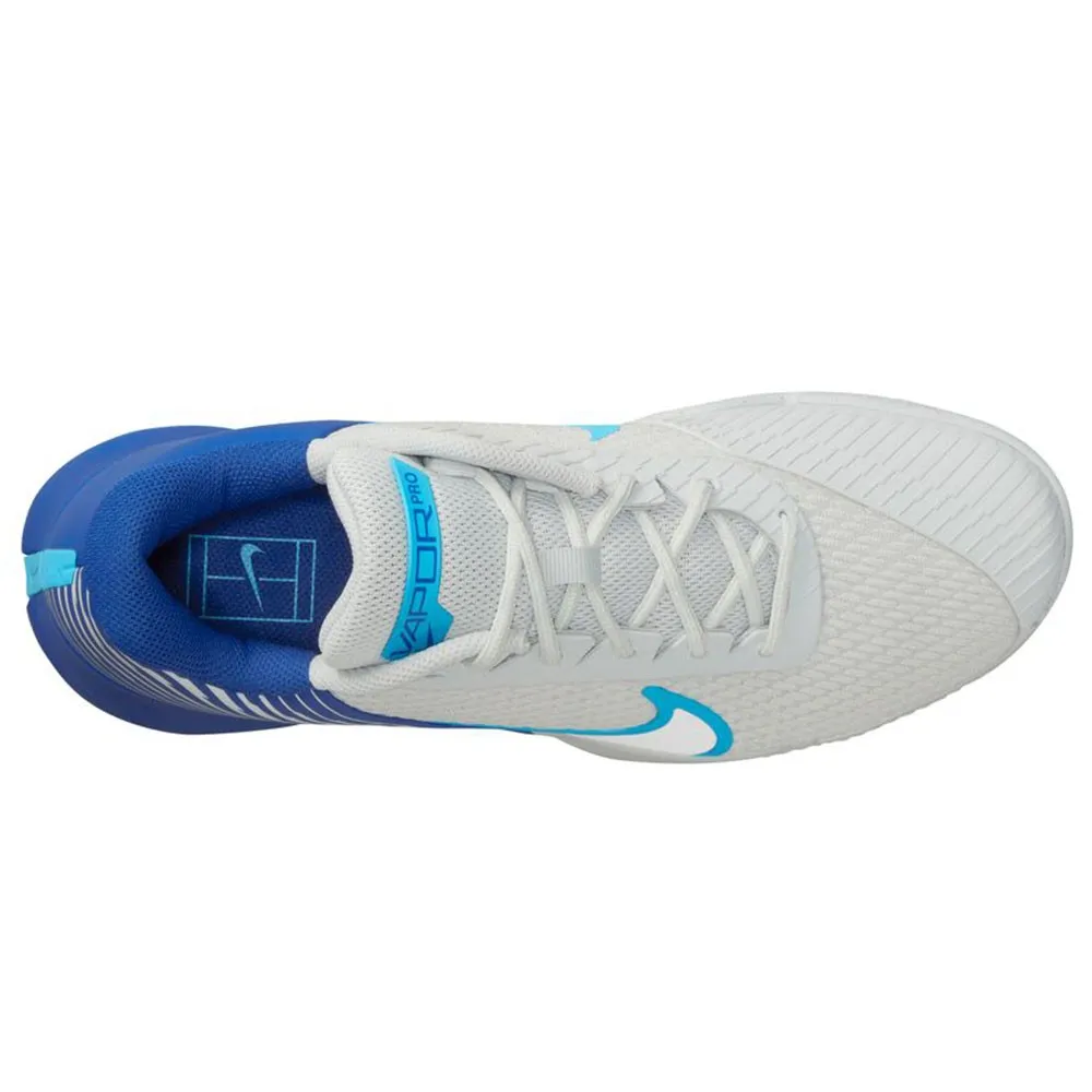 Nike Tennis Zoom Vapor Pro 2 Clay Bianco Blu Azzurro - Scarpe Da Tennis Uomo