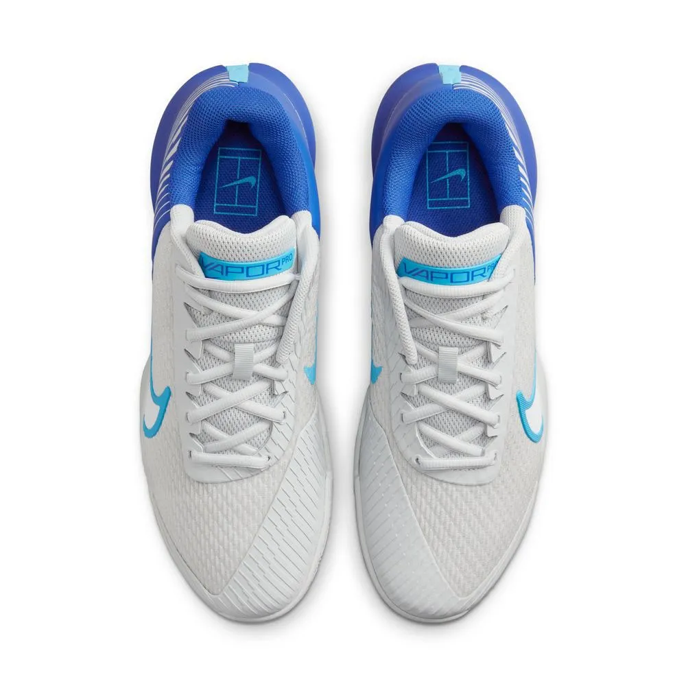 Nike Tennis Zoom Vapor Pro 2 Clay Bianco Blu Azzurro - Scarpe Da Tennis Uomo