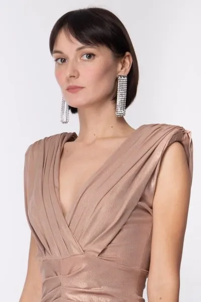 Orecchini con frange di strass Crystal