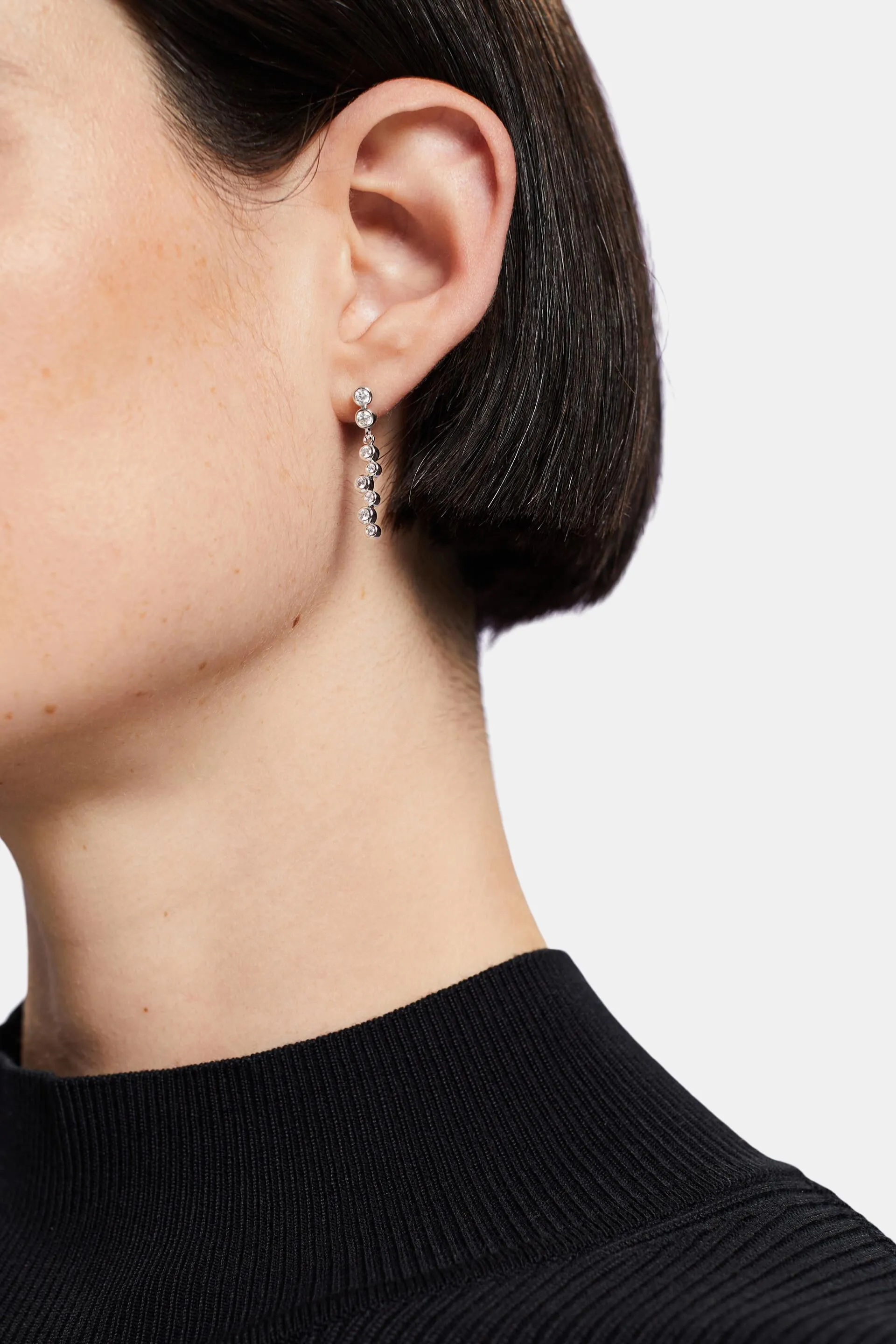 Orecchini in argento sterling con zirconi