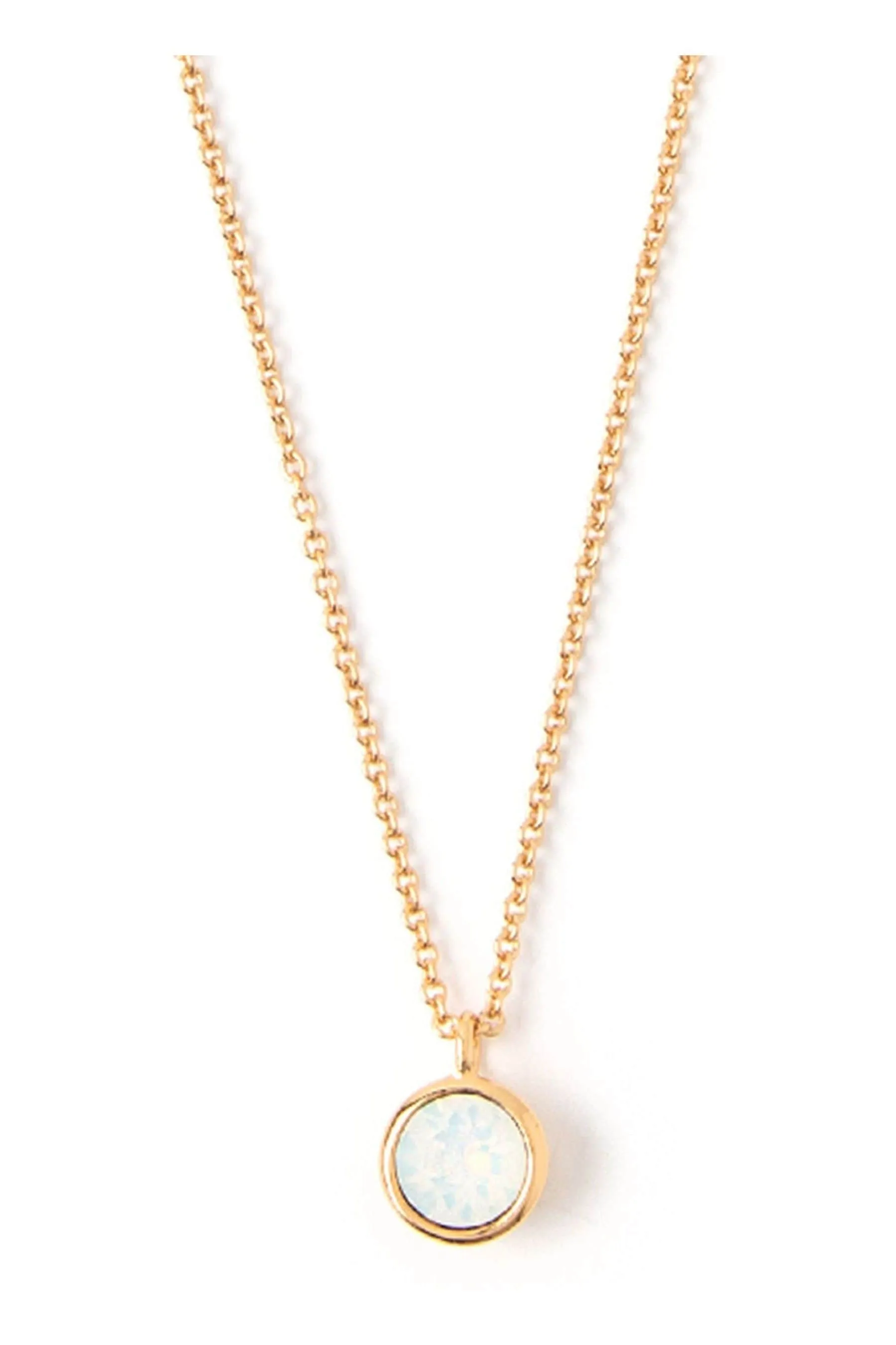 Orelia London : 18 km Oro - Swarovski - Collana a fiorellini con Bianco opale