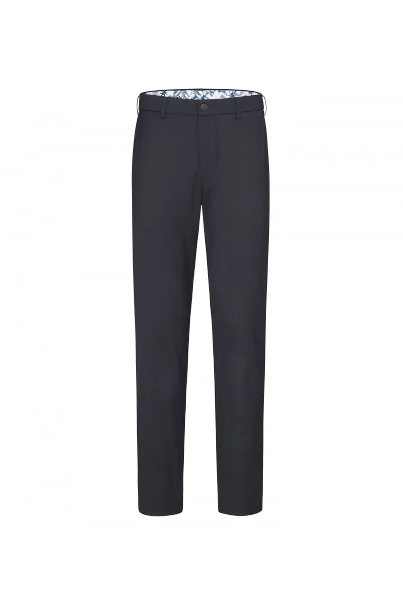 Pantalone blu navy in lana bi-stretch m5 by meyer modern fit