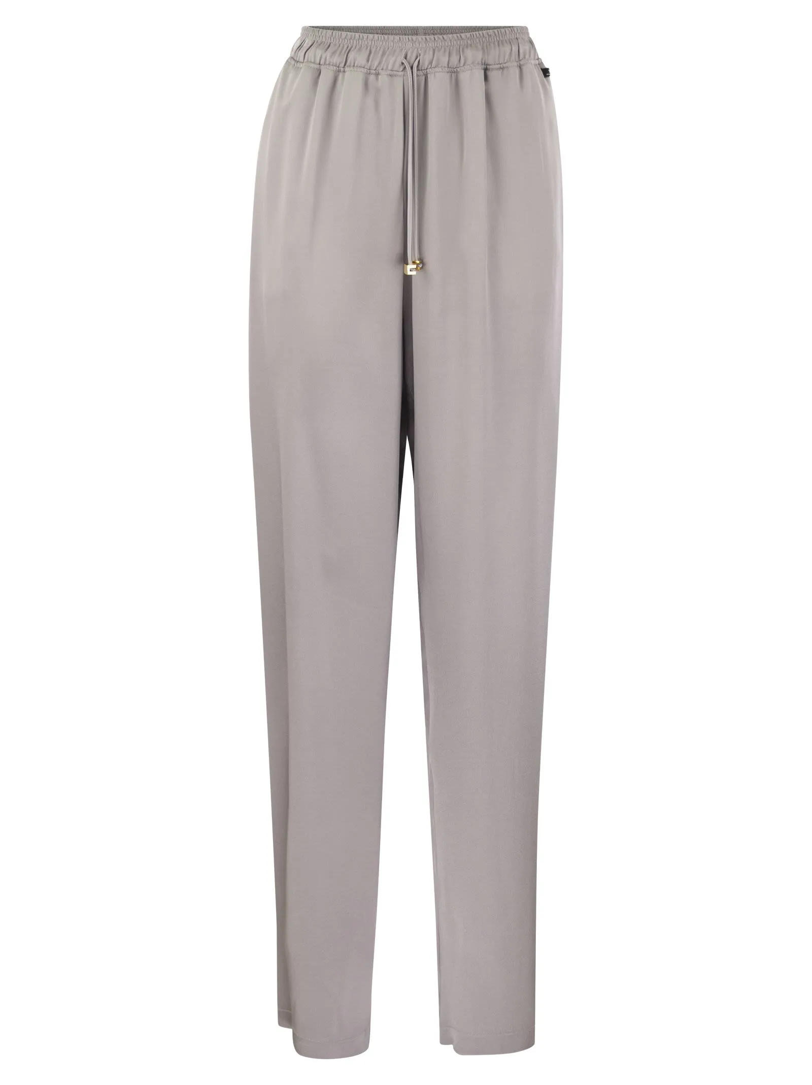 Pantalone jogger in crêpe di raso