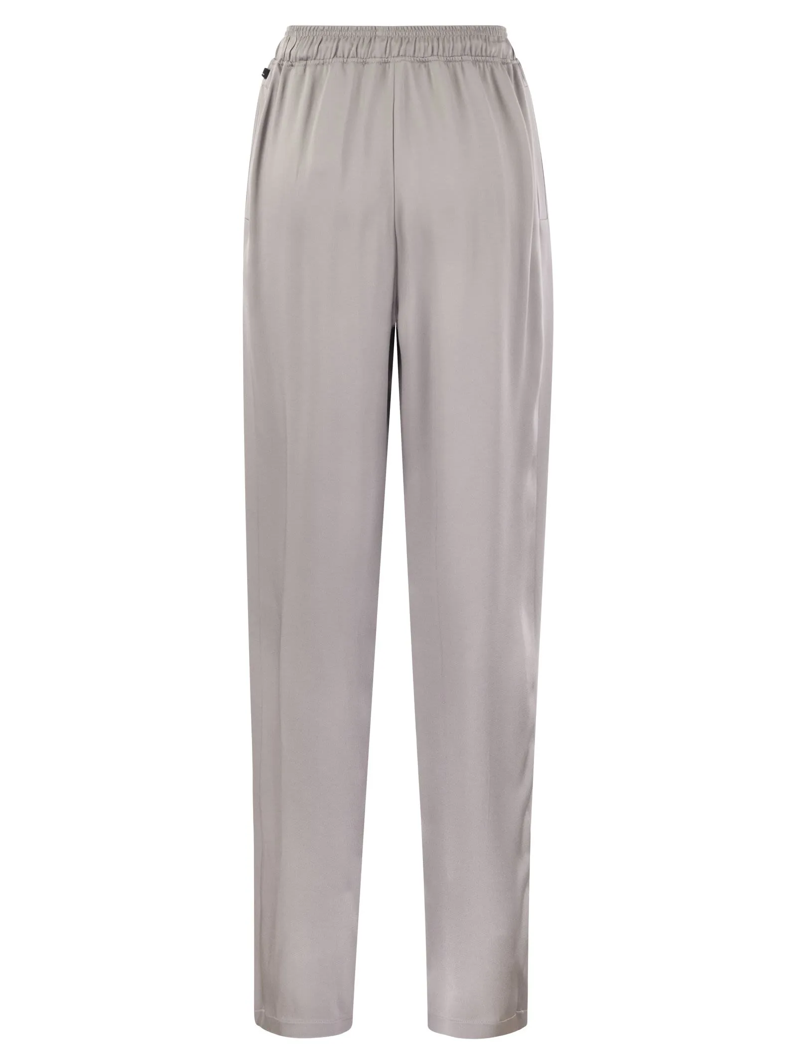 Pantalone jogger in crêpe di raso